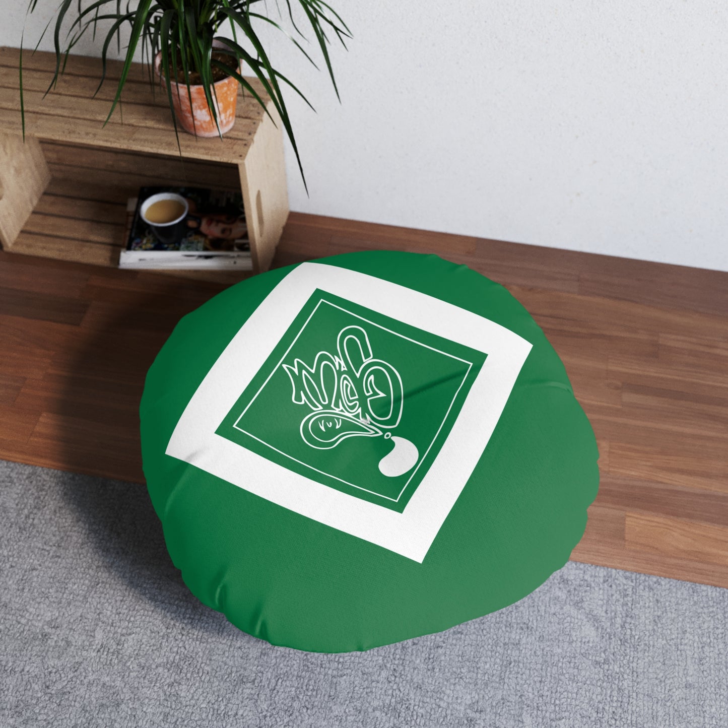 Boho Tufted Floor Pillow, Round Cushion for Cozy Living Spaces, Home Decor, Meditation, Relaxation, Seasonal Gift
