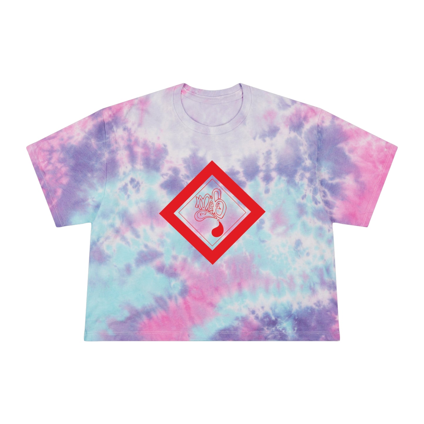 Women's Tie-Dye Crop Tee, Stylish Summer Top, Casual Wear, Festival Outfit, Fun Gift, Beach Day Essential
