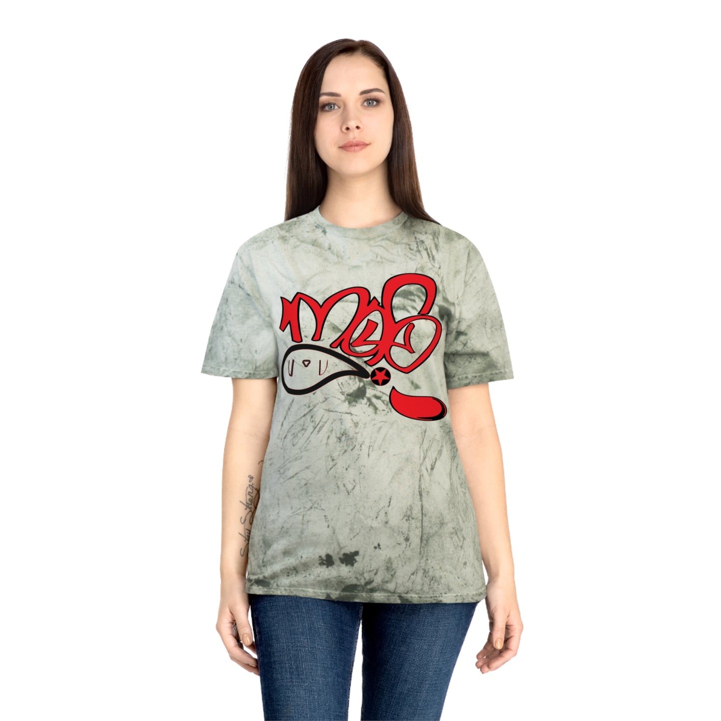 Color Blast Graphic Tee for Festival Vibes, Unisex T-Shirt, Streetwear, Summer Fashion, Creative Expression, Casual Style