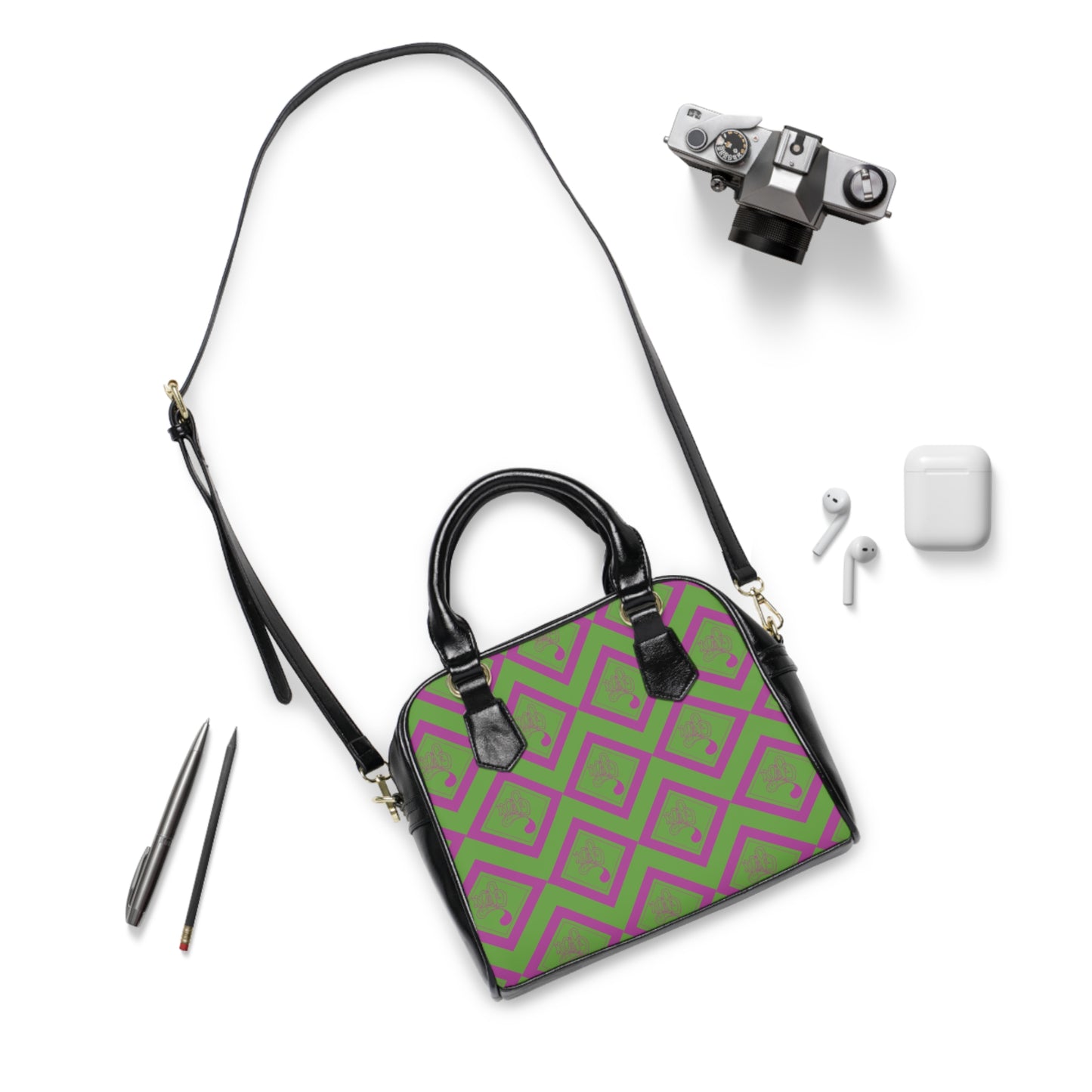 Stylish Shoulder Handbag with Geometric Design, Chic Purse, Everyday Tote, Trendy Accessory, Perfect Gift for Her