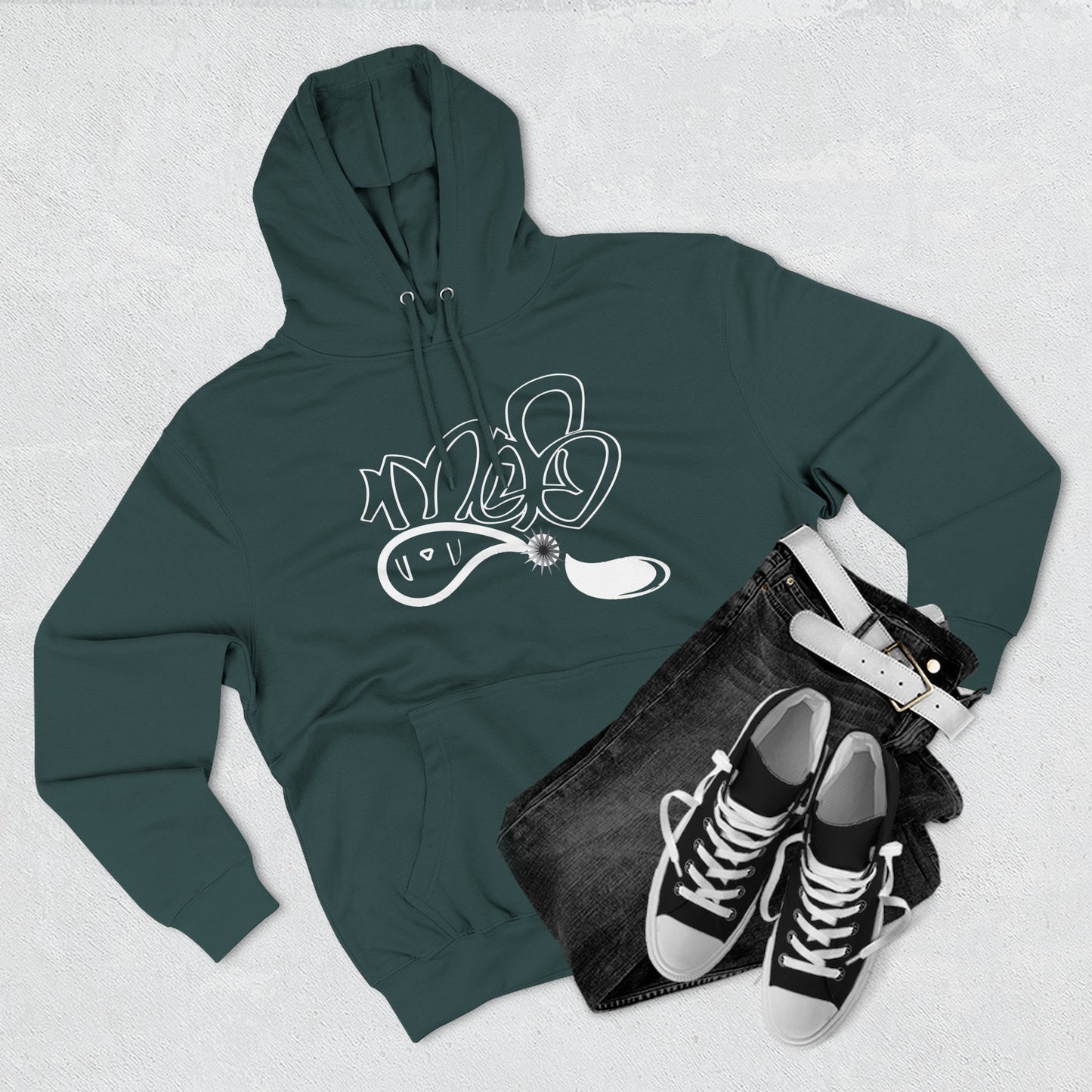 Stylish Graphic Fleece Hoodie for Cozy Chillin', Casual Wear, Gift for Him or Her, Youth Streetwear, Everyday Comfort Apparel