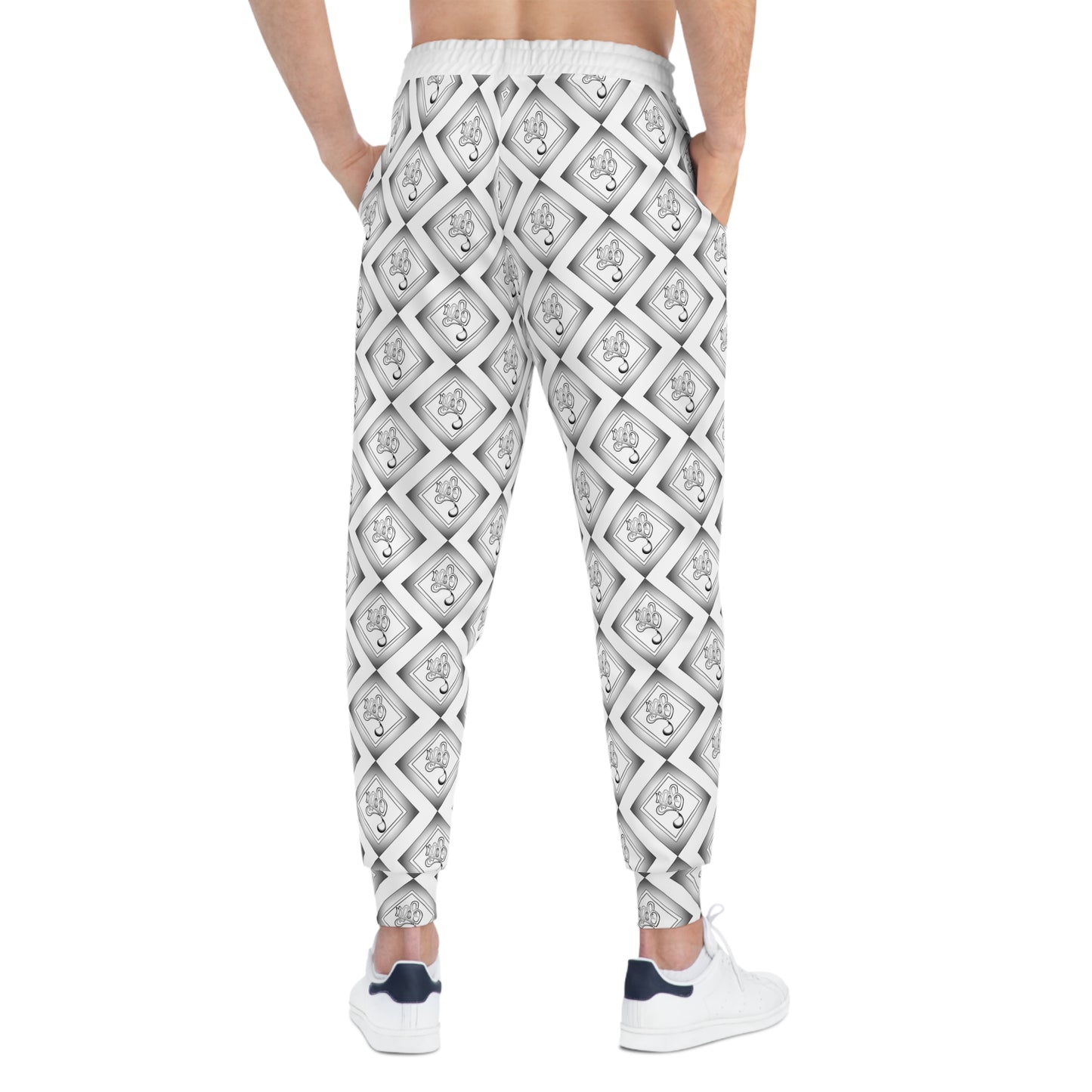 Mofo diamond aop joggers white