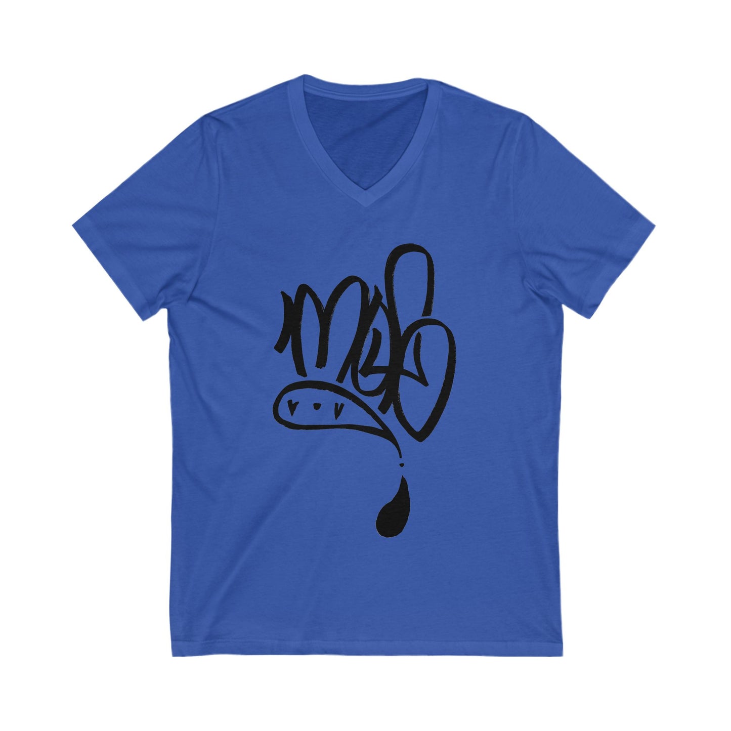 Stylish V-Neck Graphic Tee | Casual Wear, Street Style, Gift for Him/Her, Comfy Summer Top, Art-Inspired Shirt
