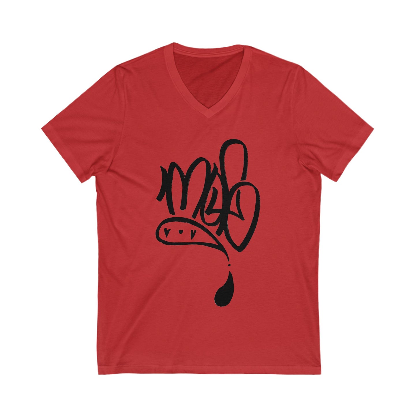 Stylish V-Neck Graphic Tee | Casual Wear, Street Style, Gift for Him/Her, Comfy Summer Top, Art-Inspired Shirt