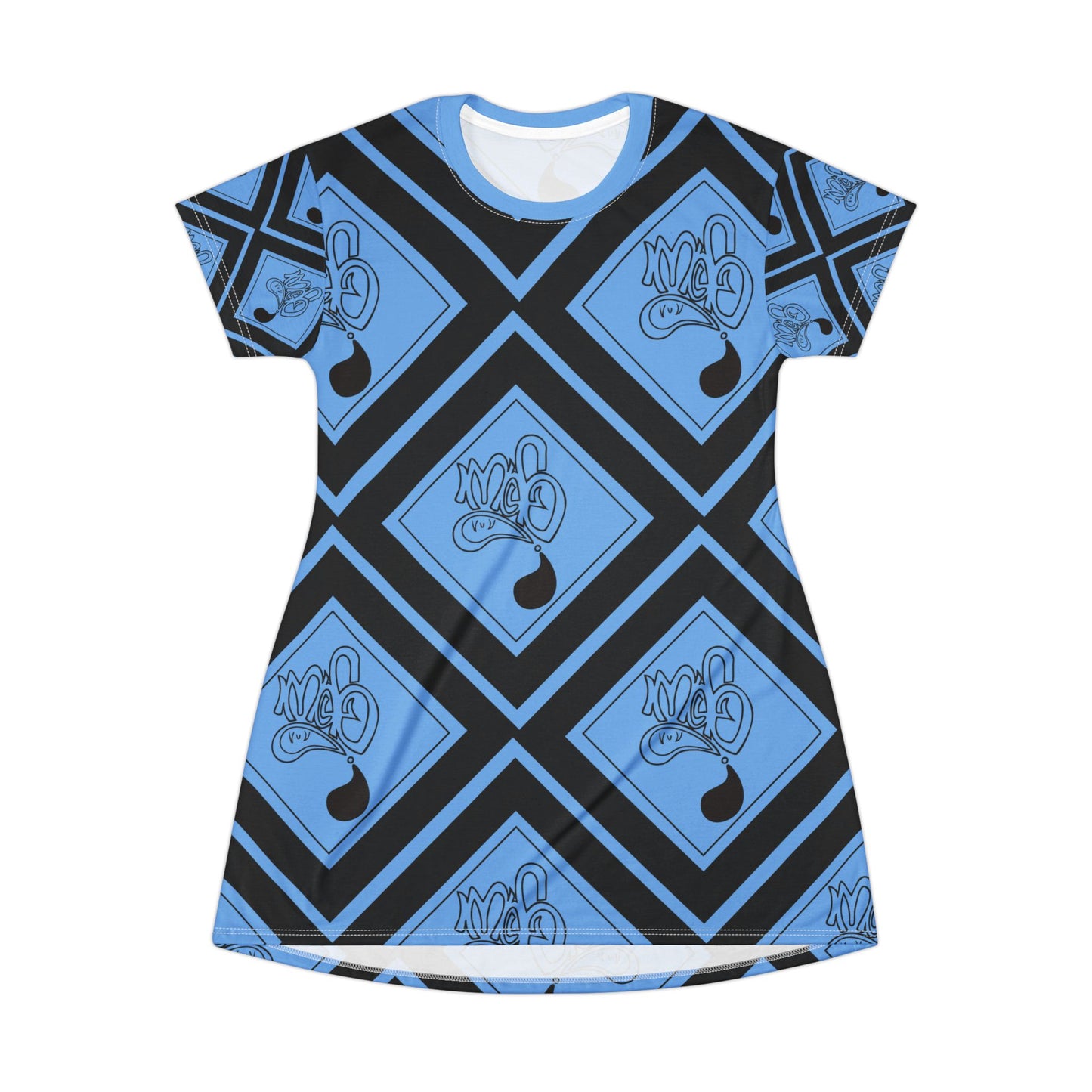 Chic Graphic T-Shirt Dress, Trendy Fashion, Casual Wear, Summer Outfit, Unique Gift Idea, Everyday Comfort, Stylish Loungewear
