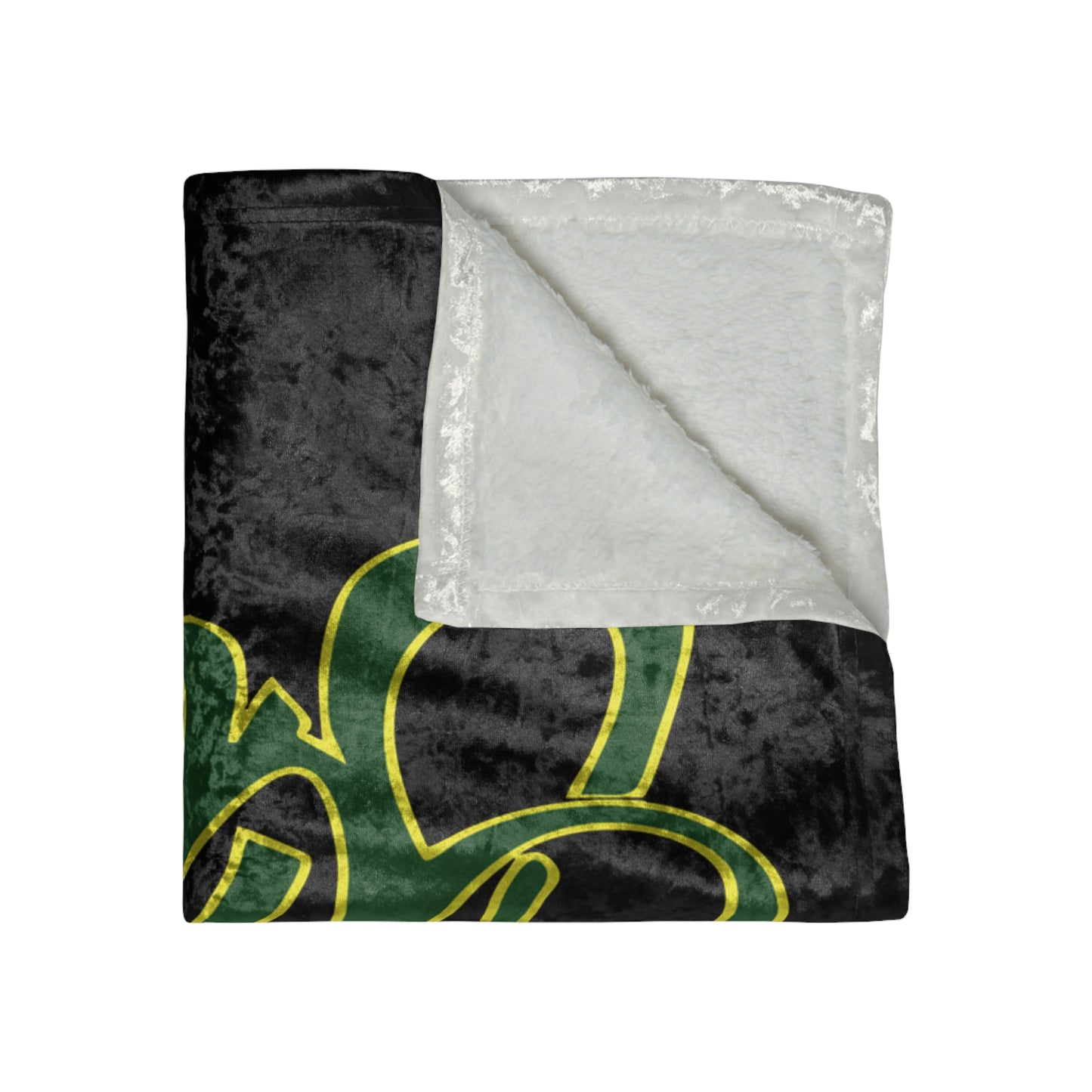 Graffiti Art Crushed Velvet Blanket, Cozy Throw, Unique Home Decor, Gift for Teens, Urban Style Blanket