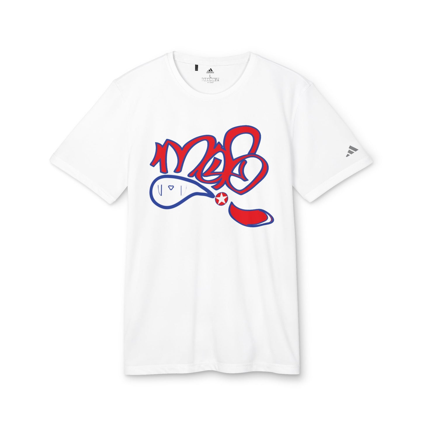 Adidas Unisex Sport T-shirt with Graffiti Design, Athletic Wear, Casual Style, Sports Fan Gift, Summer Essential, Streetwear Fashion