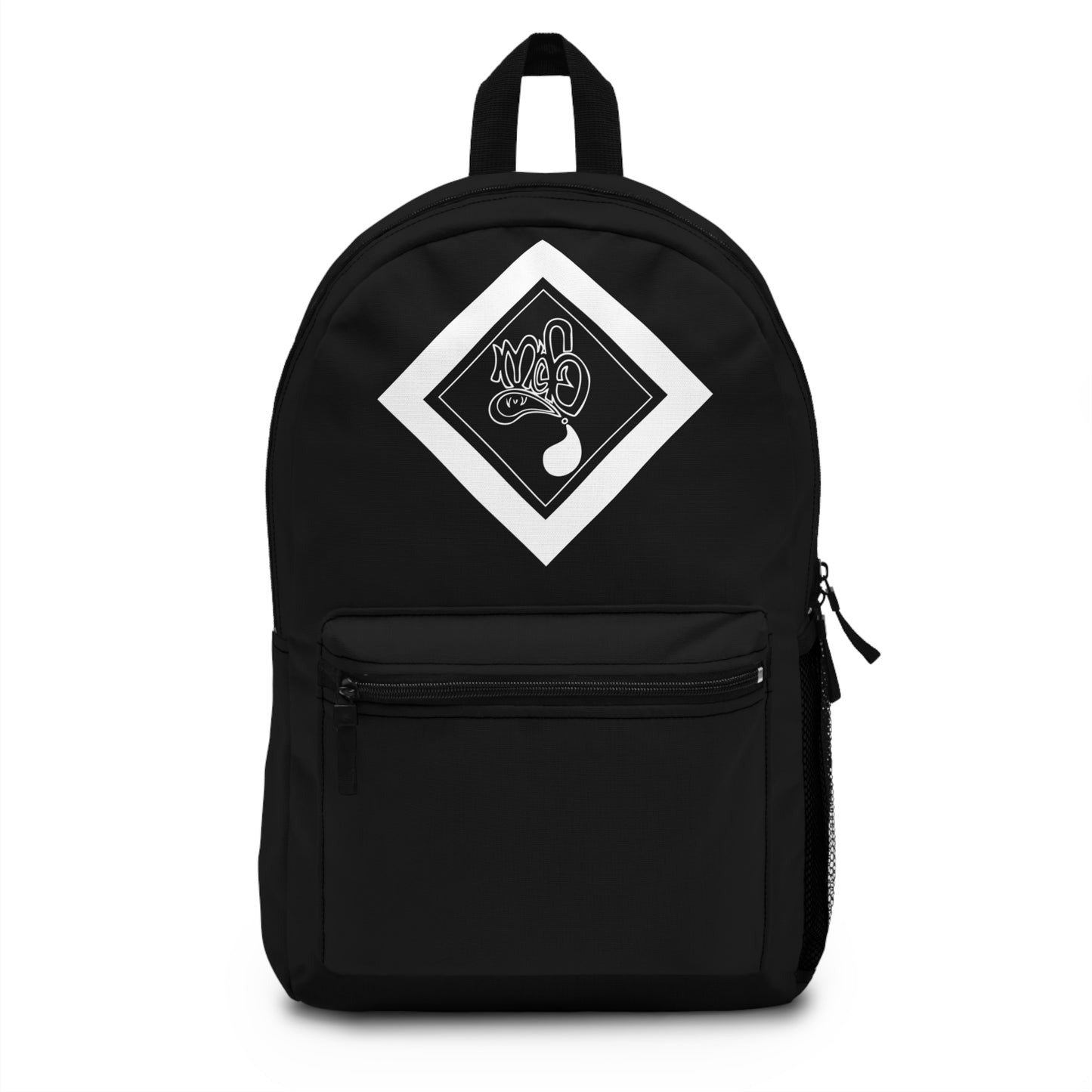 Stylish Black Backpack for Everyday Use, School, Travel, Gym Essentials, Unique Design, Gift Idea