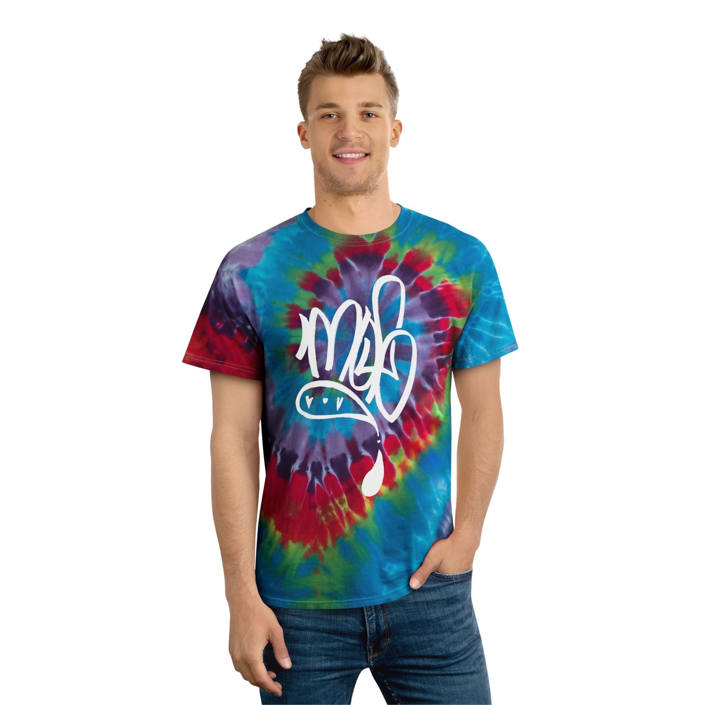 Vibrant Spiral Tie-Dye Tee | Unisex Retro Shirt for Festivals, Summer Fun, Gift for Music Lovers, Casual Wear, Unique Style