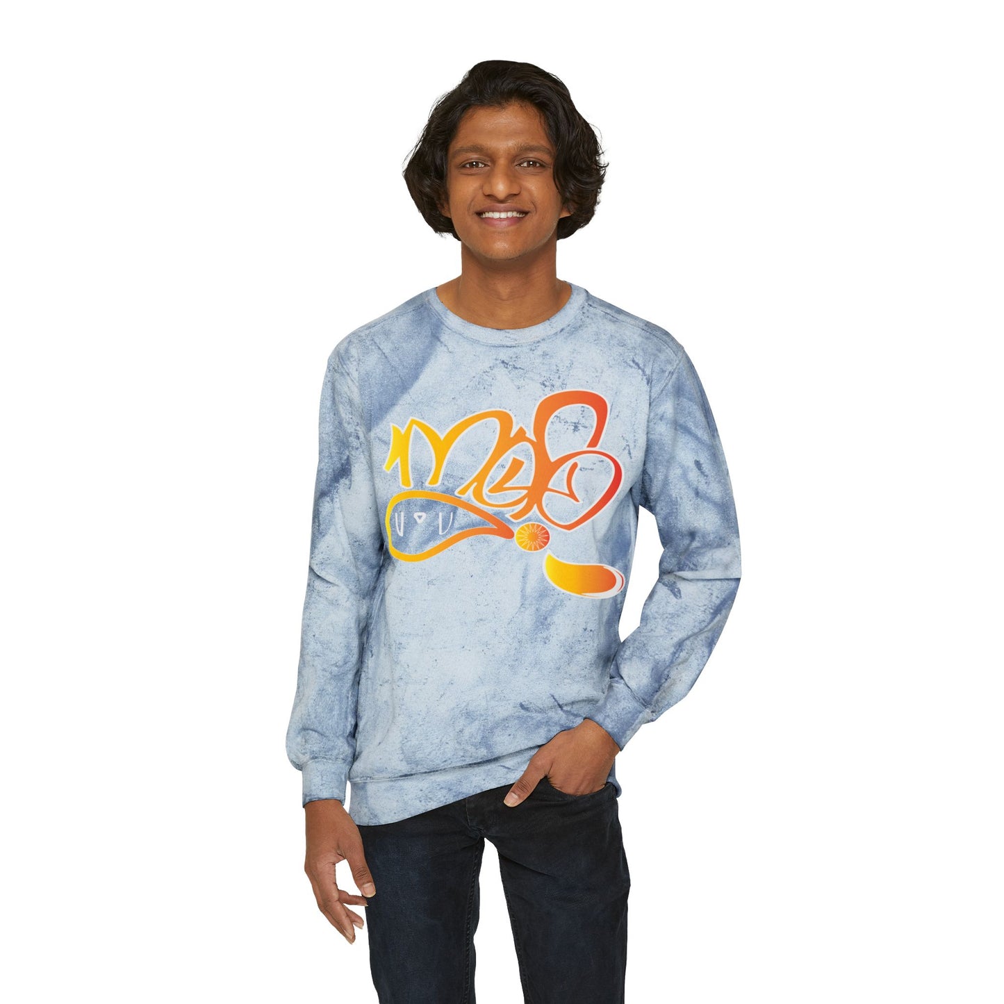Unisex Color Splash Sweatshirt, Graffiti Style Crewneck, Cozy Streetwear, Trendy Gift for Him/Her, Casual Outfit, Art Lovers