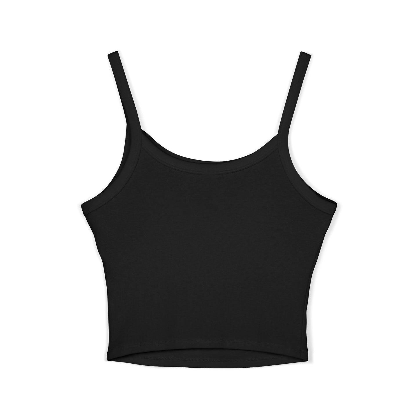 Chic Women's Spaghetti Strap Tank Top with Playful Design, Summer Essential, Beachwear, Casual Layering, Birthday Gift, Festival Fashion