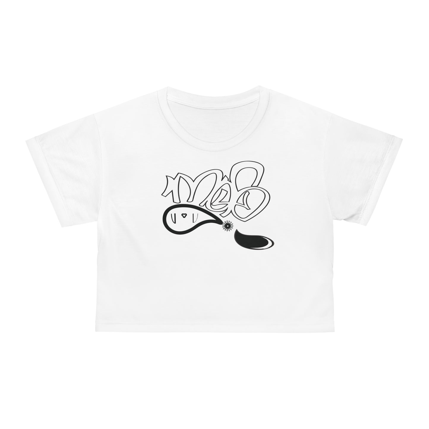 Stylish Graffiti Crop Tee, Graphic Crop Top, Streetwear Fashion, Urban Apparel, Summer Outfit, Trendy Clothing