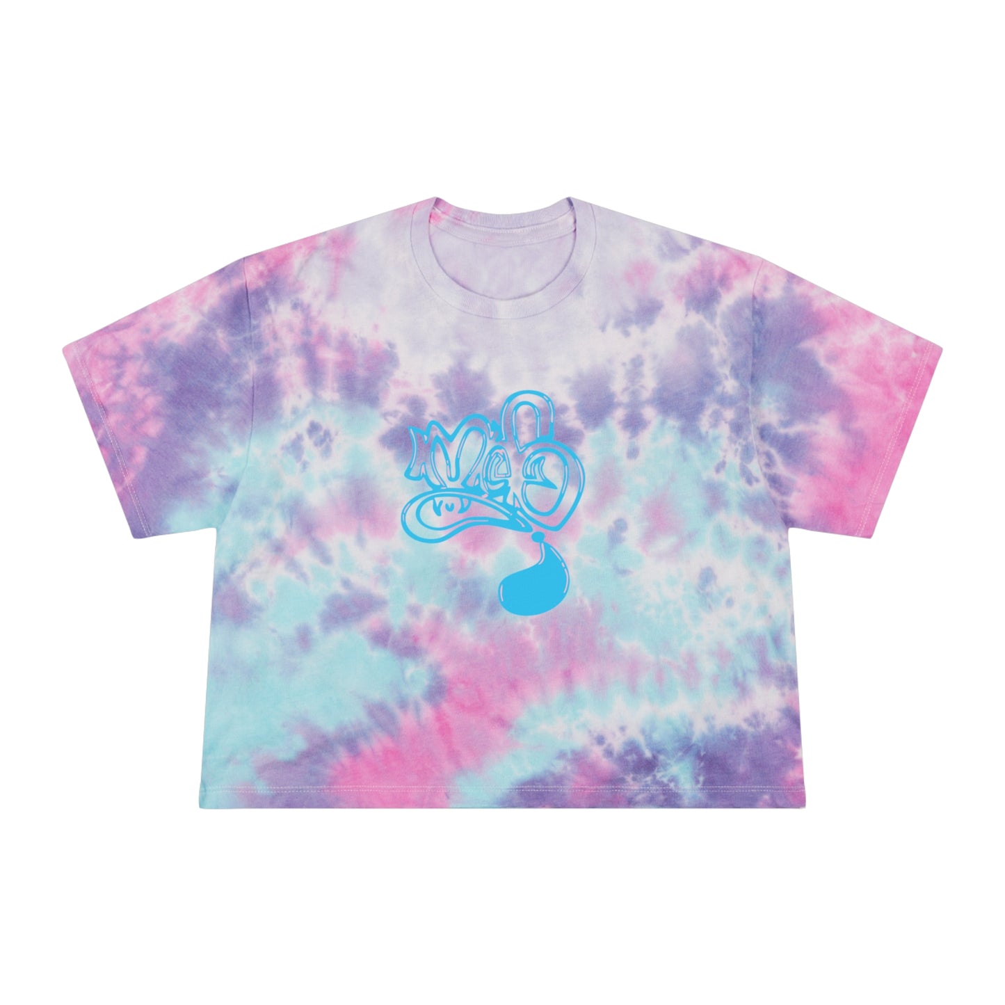 Trendy Women's Tie-Dye Crop Tee, Summer Style Top, Chill Vibes Apparel, Unique Gift, Festival Fashion