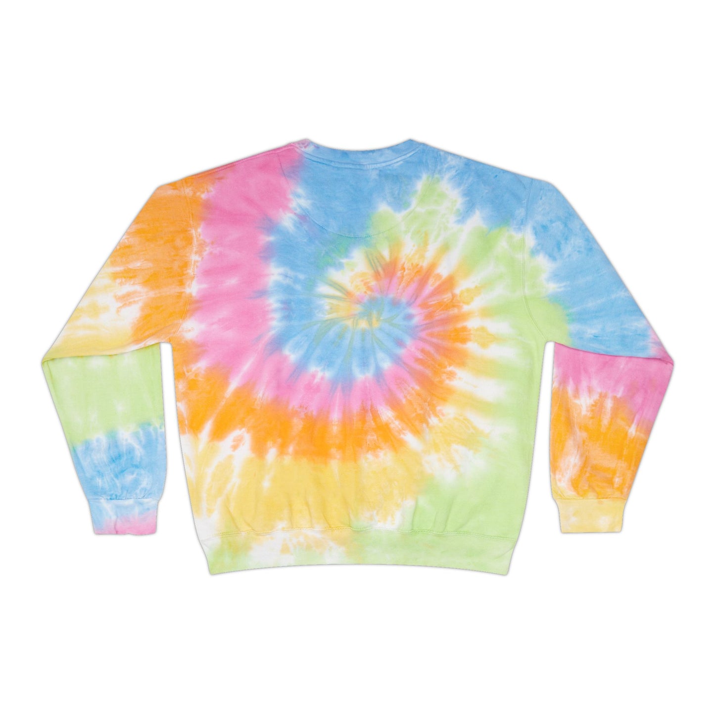 Colorful Tie-Dye Unisex Sweatshirt, Vibrant Casual Wear, Perfect for Festivals, Spring Outfits, Gift for Teens