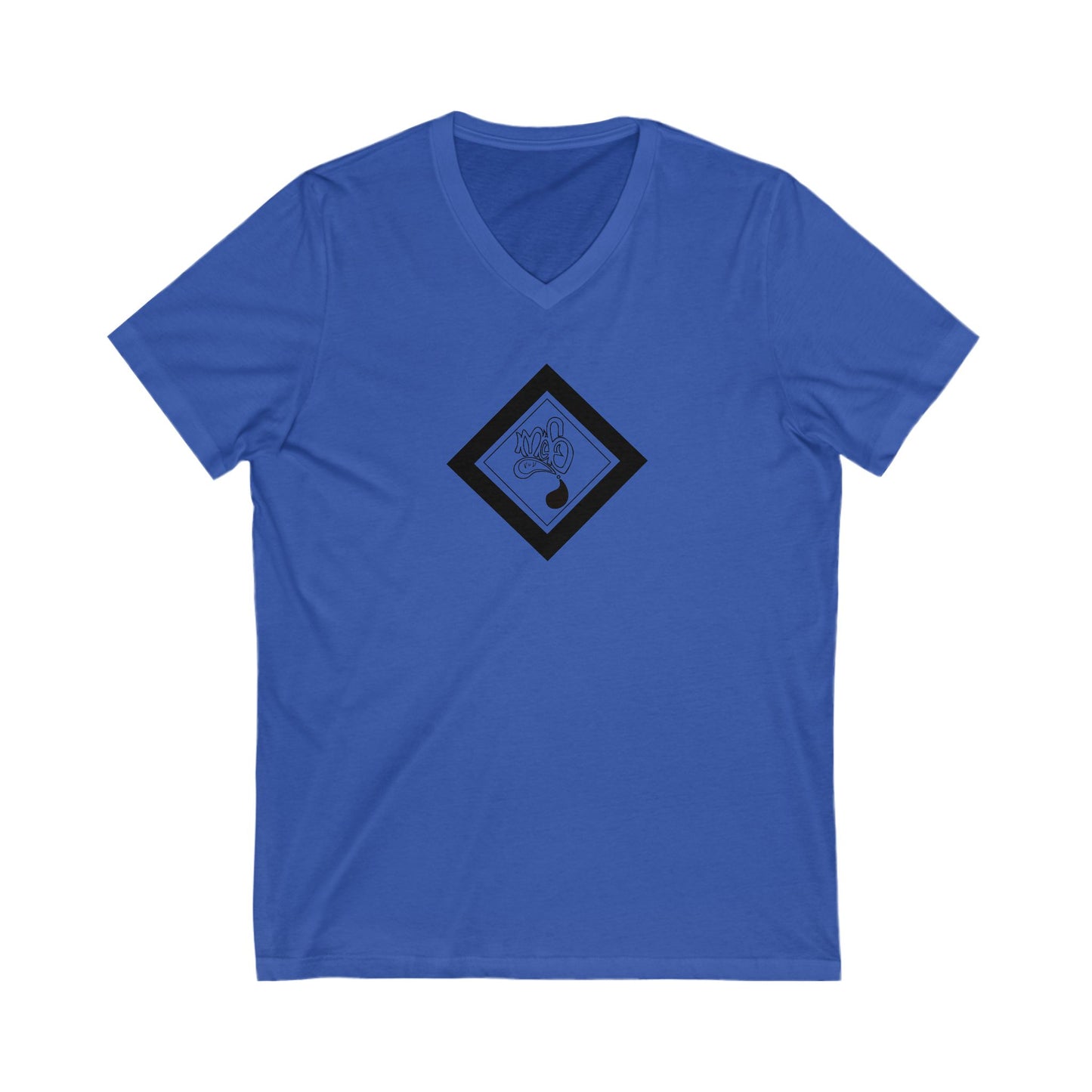 Relaxed V-Neck Graphic Tee, Casual Tee for Everyday Wear, Gift for Friends, Ideal for Relaxation, Summer Vibes