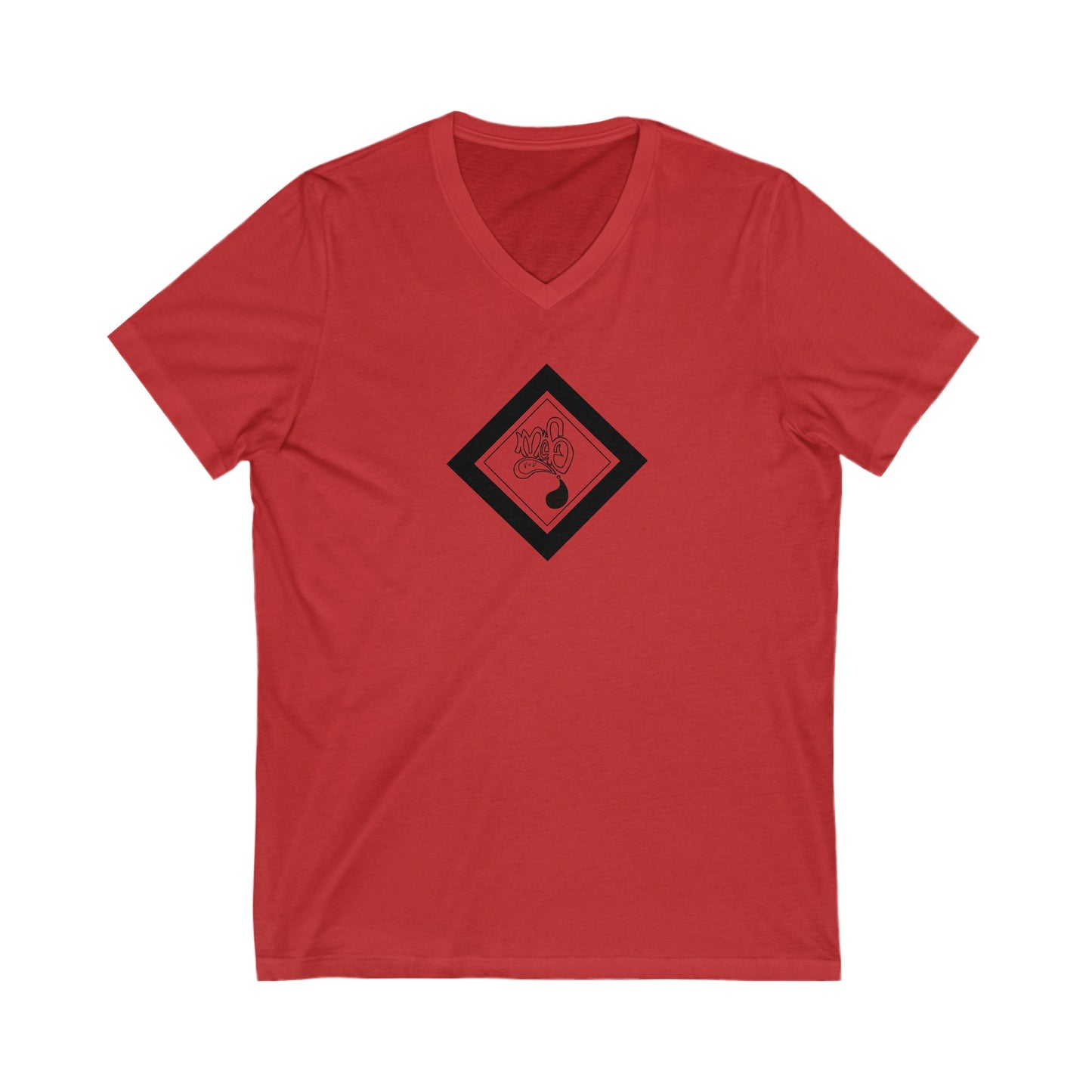 Relaxed V-Neck Graphic Tee, Casual Tee for Everyday Wear, Gift for Friends, Ideal for Relaxation, Summer Vibes