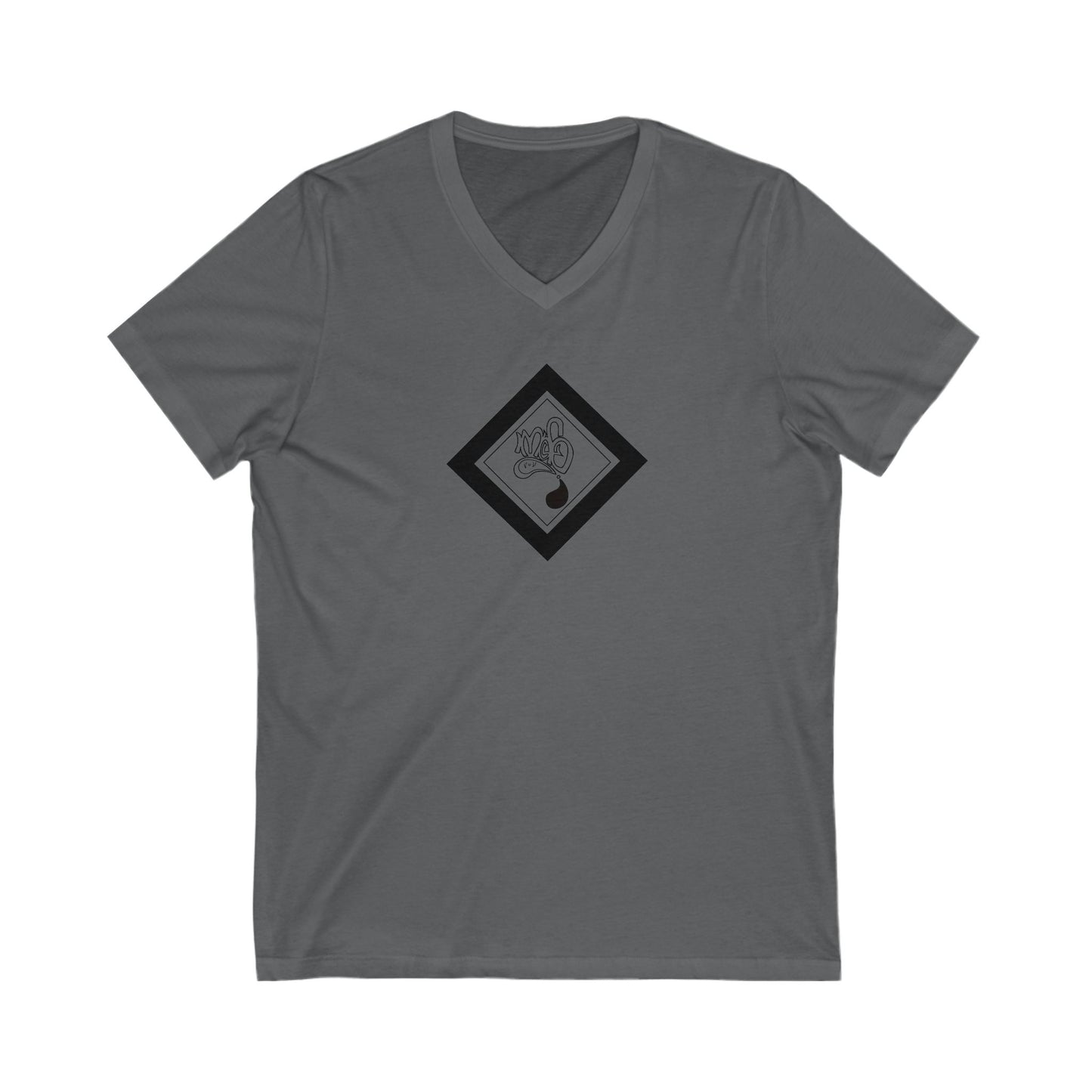 Relaxed V-Neck Graphic Tee, Casual Tee for Everyday Wear, Gift for Friends, Ideal for Relaxation, Summer Vibes
