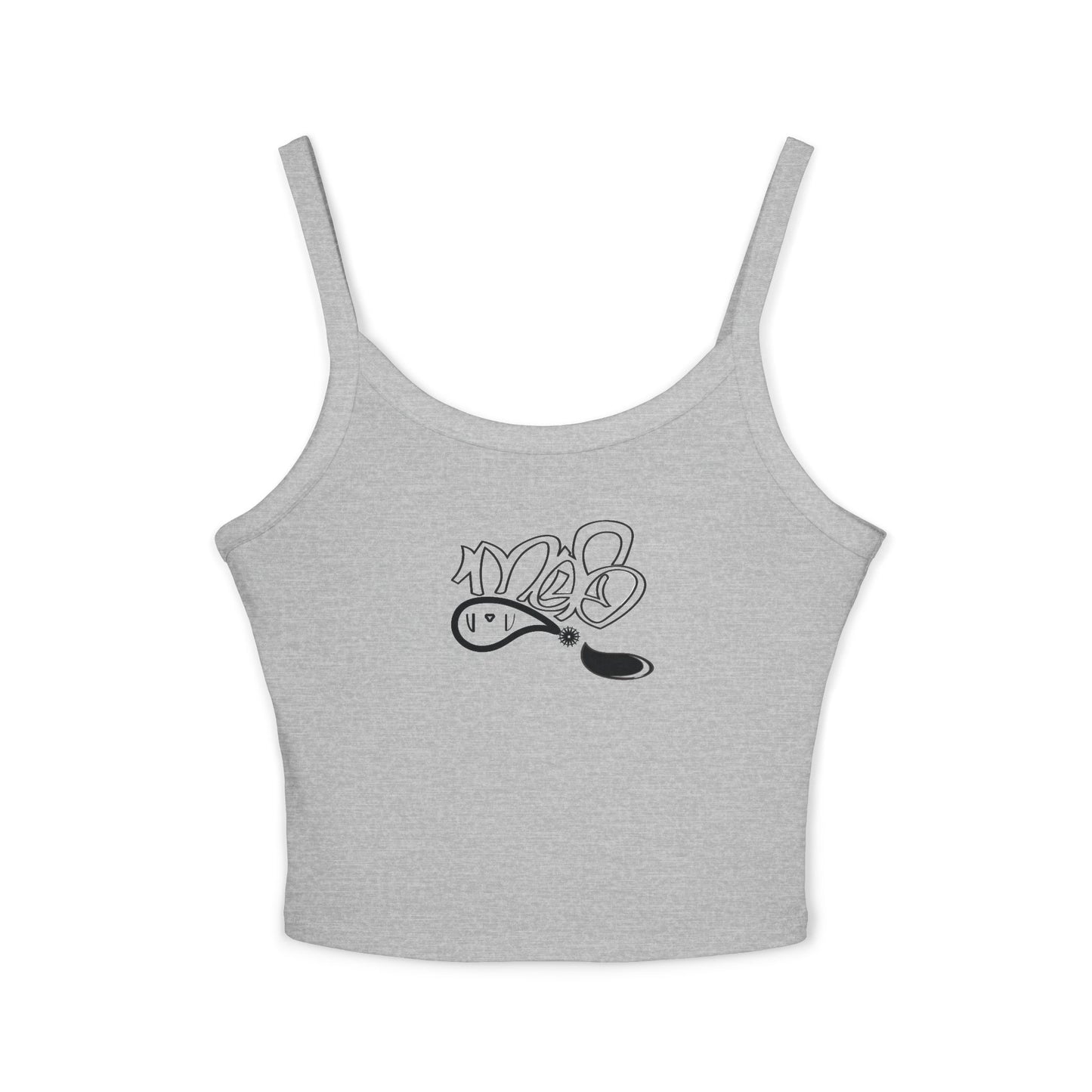 Stylish Women's Spaghetti Strap Tank Top - Casual, Summer Outfit, Beachwear, Comfortable, Everyday Wear, Unique Design