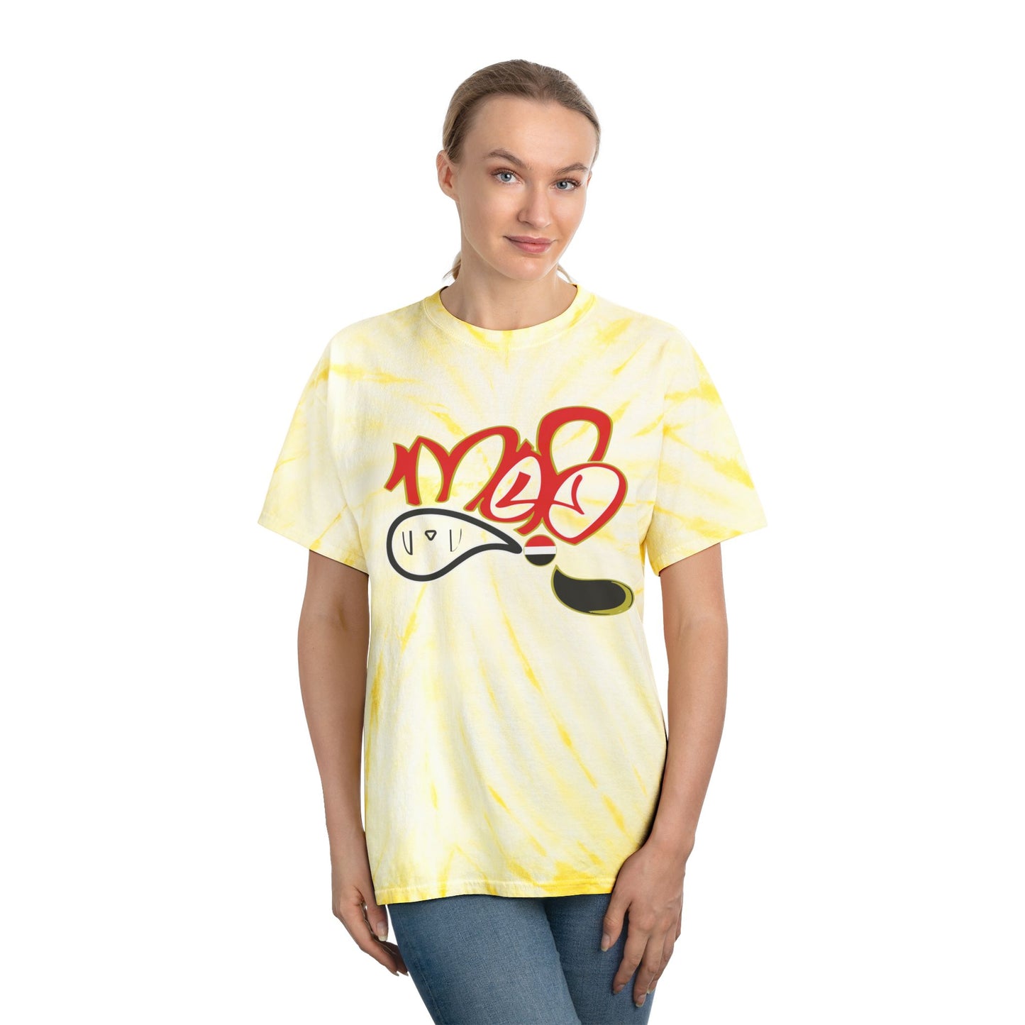 Vibrant Tie-Dye Tee, Eye-Catching Graphic Tee, Casual Summer Shirt, Boho Chic Top, Unique Tie-Dye Gift