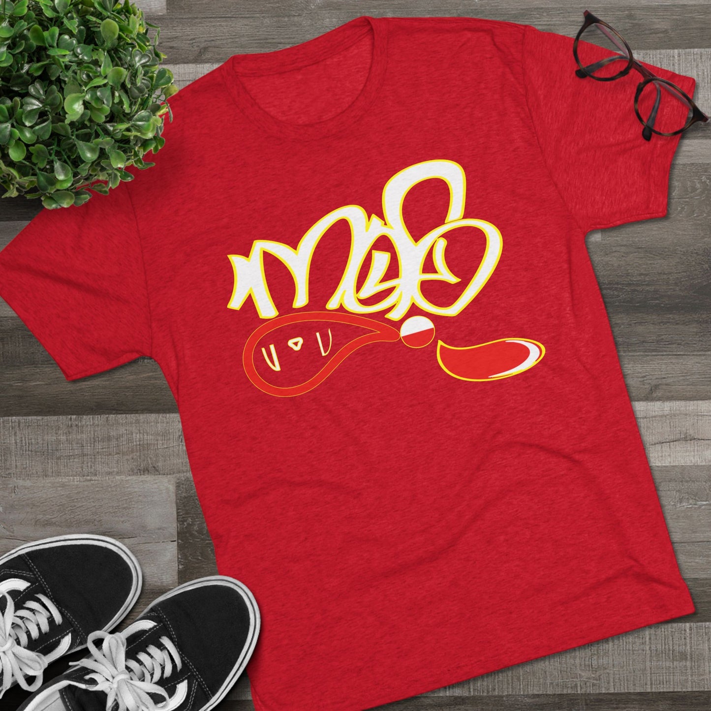 Artistic Unisex Tri-Blend Tee | Casual Wear, Gift for Art Lovers, Vibrant Design, Everyday Style, Summer Essential