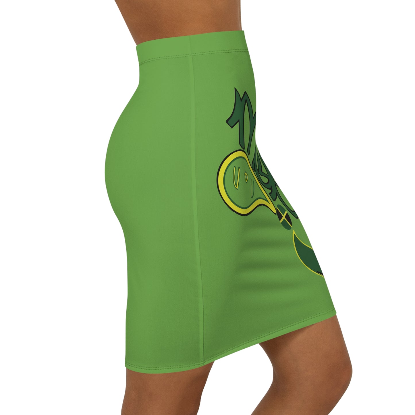 Chic Graphic Pencil Skirt, Stylish Women's Skirt, Casual or Party Wear, Summer Fashion, Vibrant Street Style