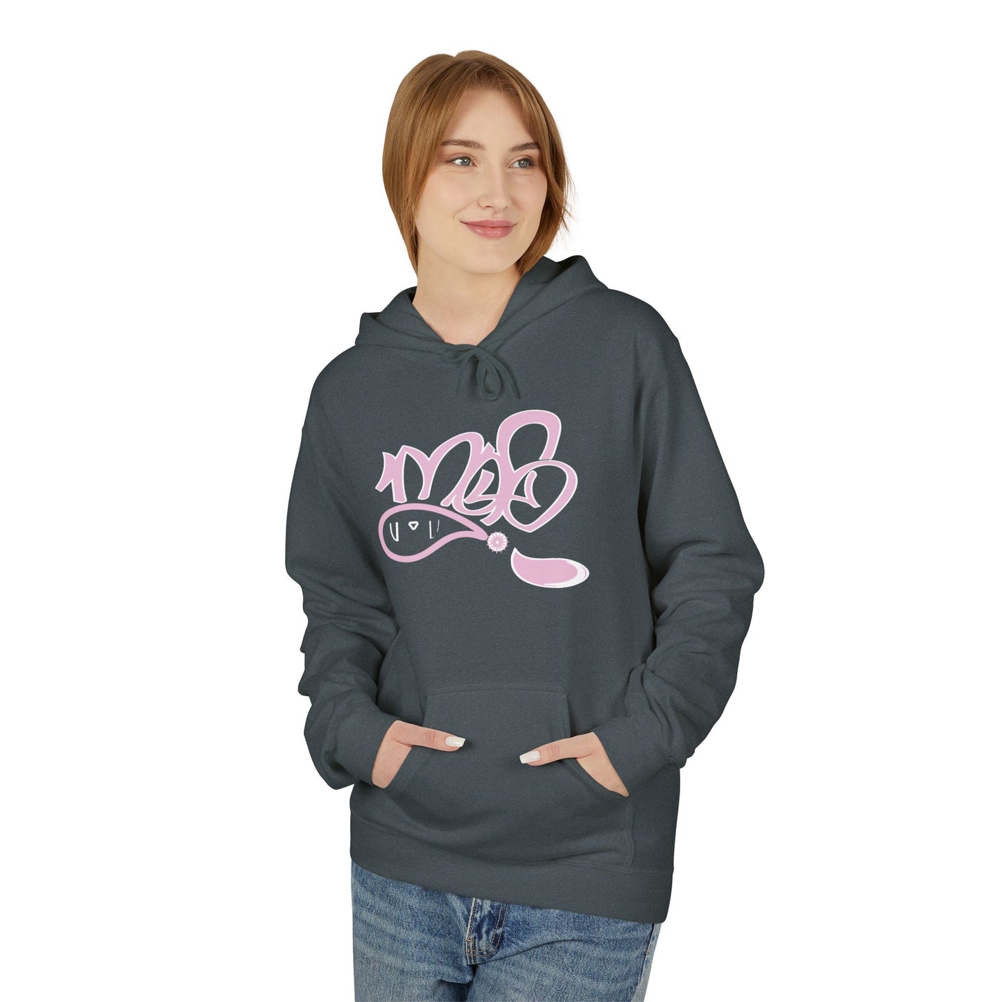 Trendy Softstyle Fleece Hoodie - Cozy Streetwear, Graffiti Art Design, Perfect for Casual Outings, Gift for Friends, Fall Fashion Essential