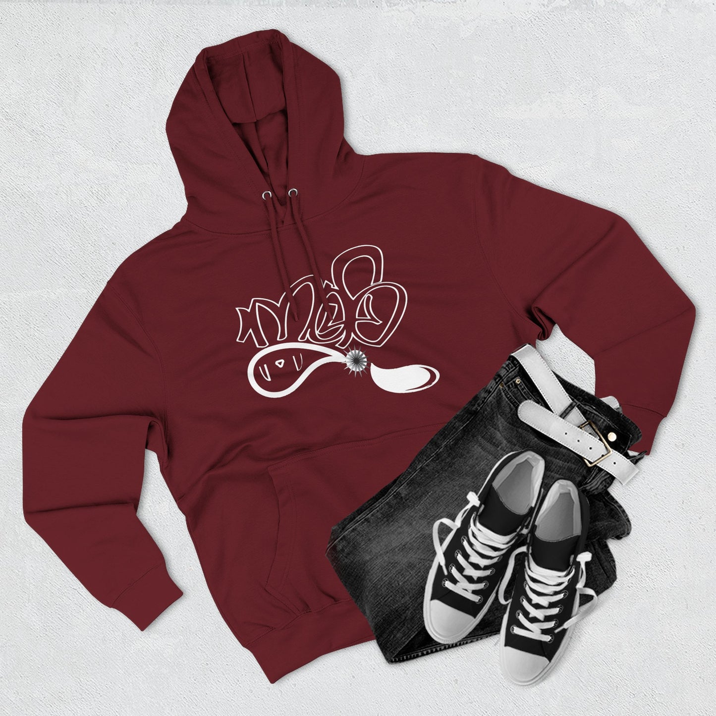 Stylish Graphic Fleece Hoodie for Cozy Chillin', Casual Wear, Gift for Him or Her, Youth Streetwear, Everyday Comfort Apparel