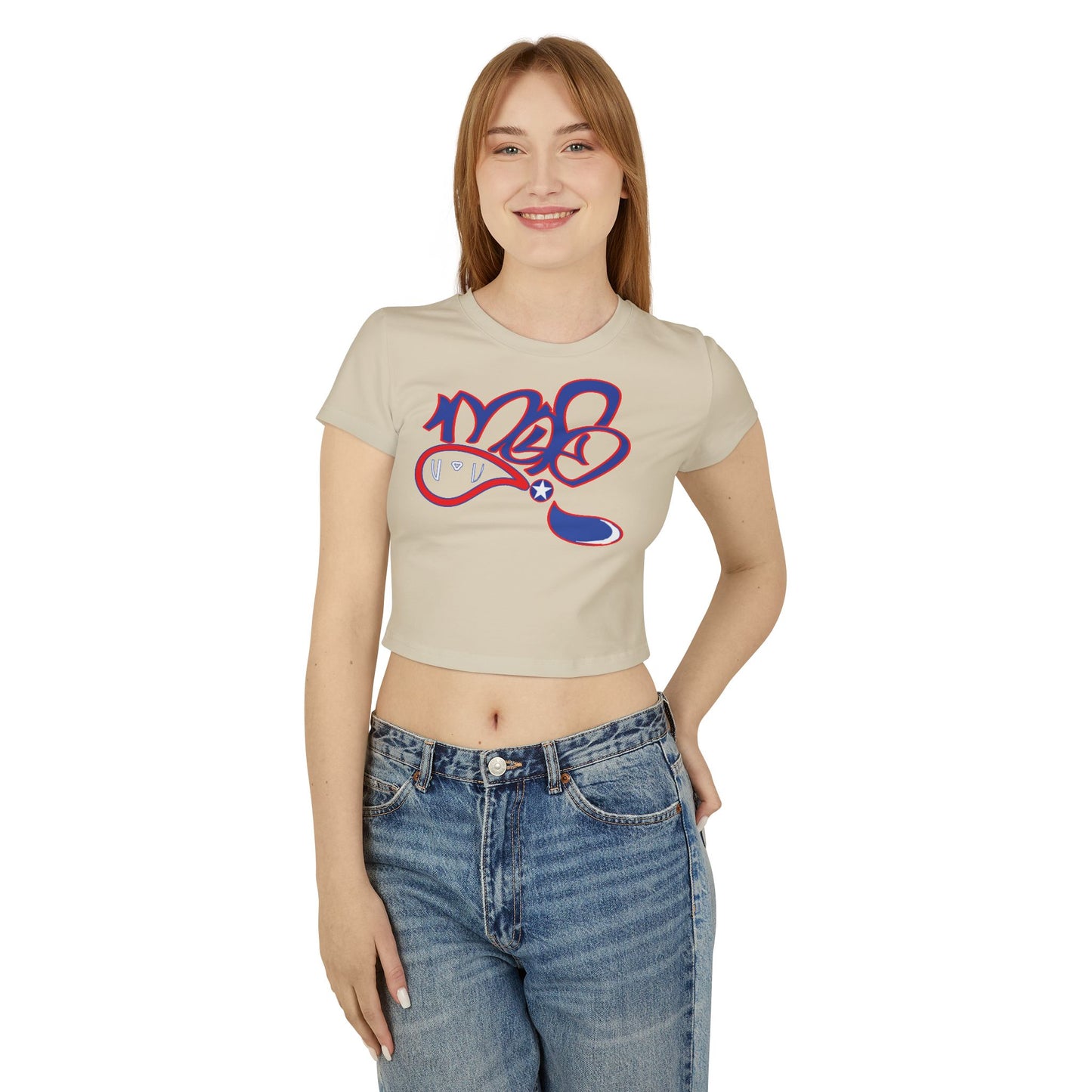 Chic Women's Baby Tee with Bold Design, Casual Summer Top, Trendy Graphic Tee, Perfect Gift for Birthdays, Festivals, or Everyday Wear