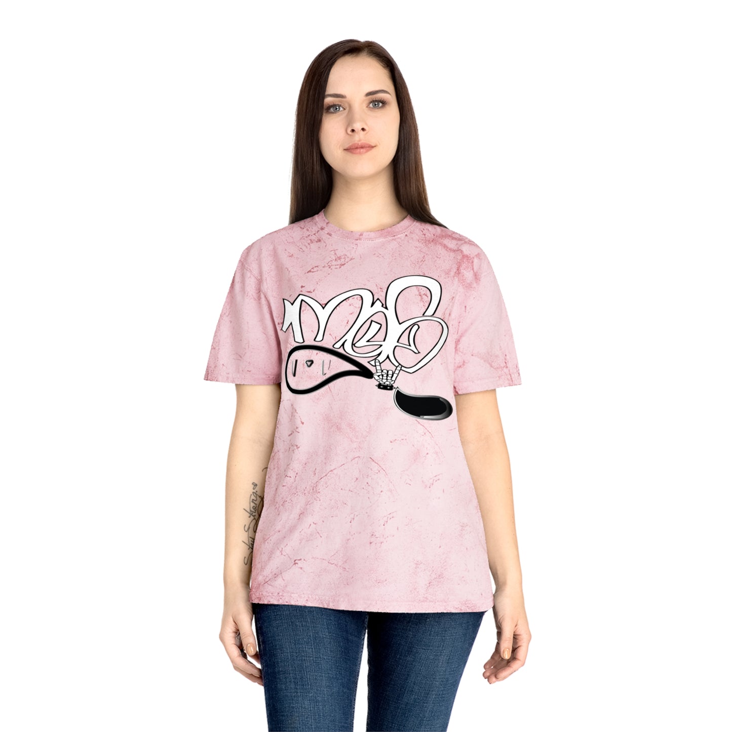 color blast unisex mofo rockstar logo