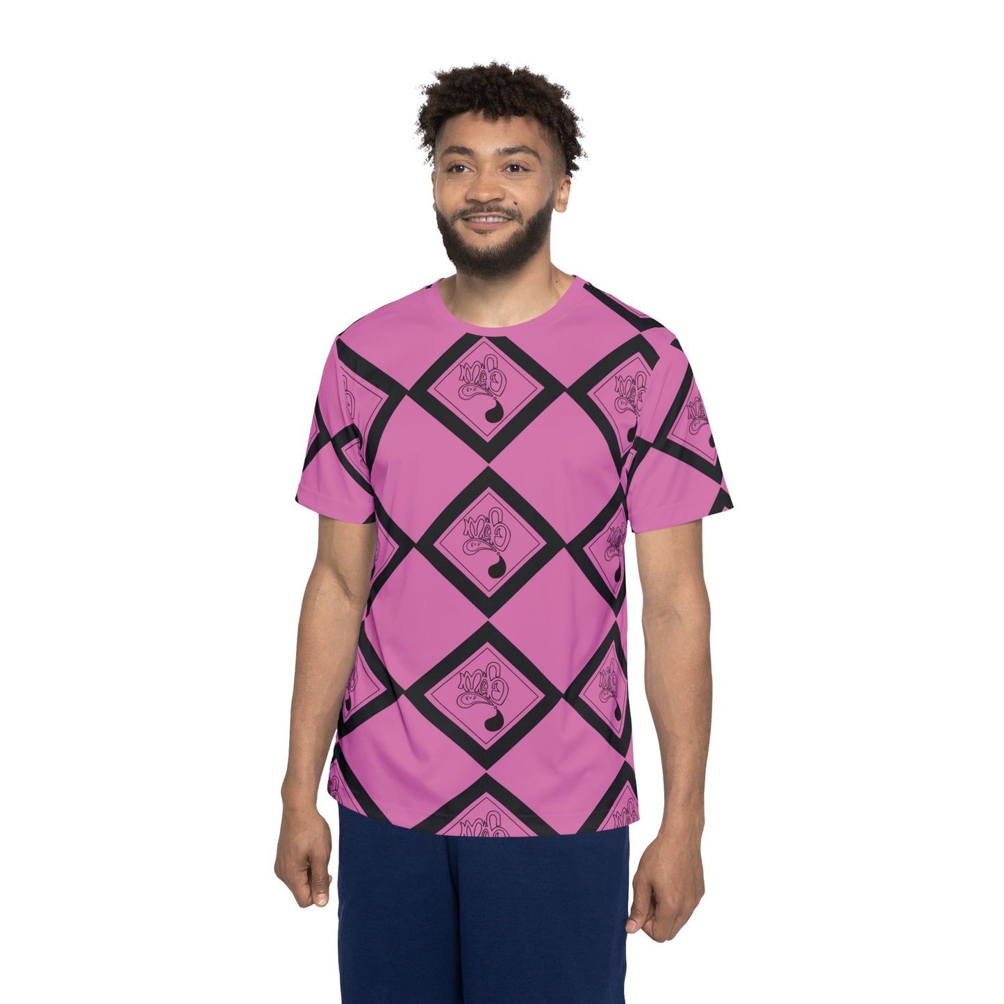 Men's Fun Patterned Sports Jersey, Casual Tee, Athletic Wear, Unique Gift for Sports Fans, Trendy Streetwear