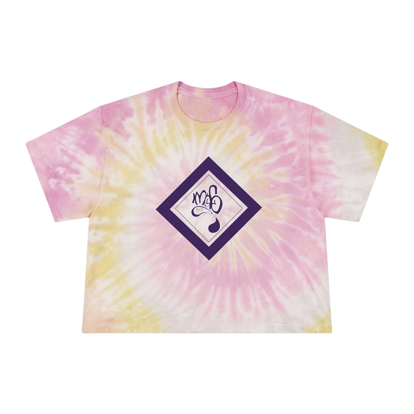 Trendy Women's Tie-Dye Crop Tee, Festival Outfit, Summer Shirt, Casual Style, Gift for Her, Cute Top