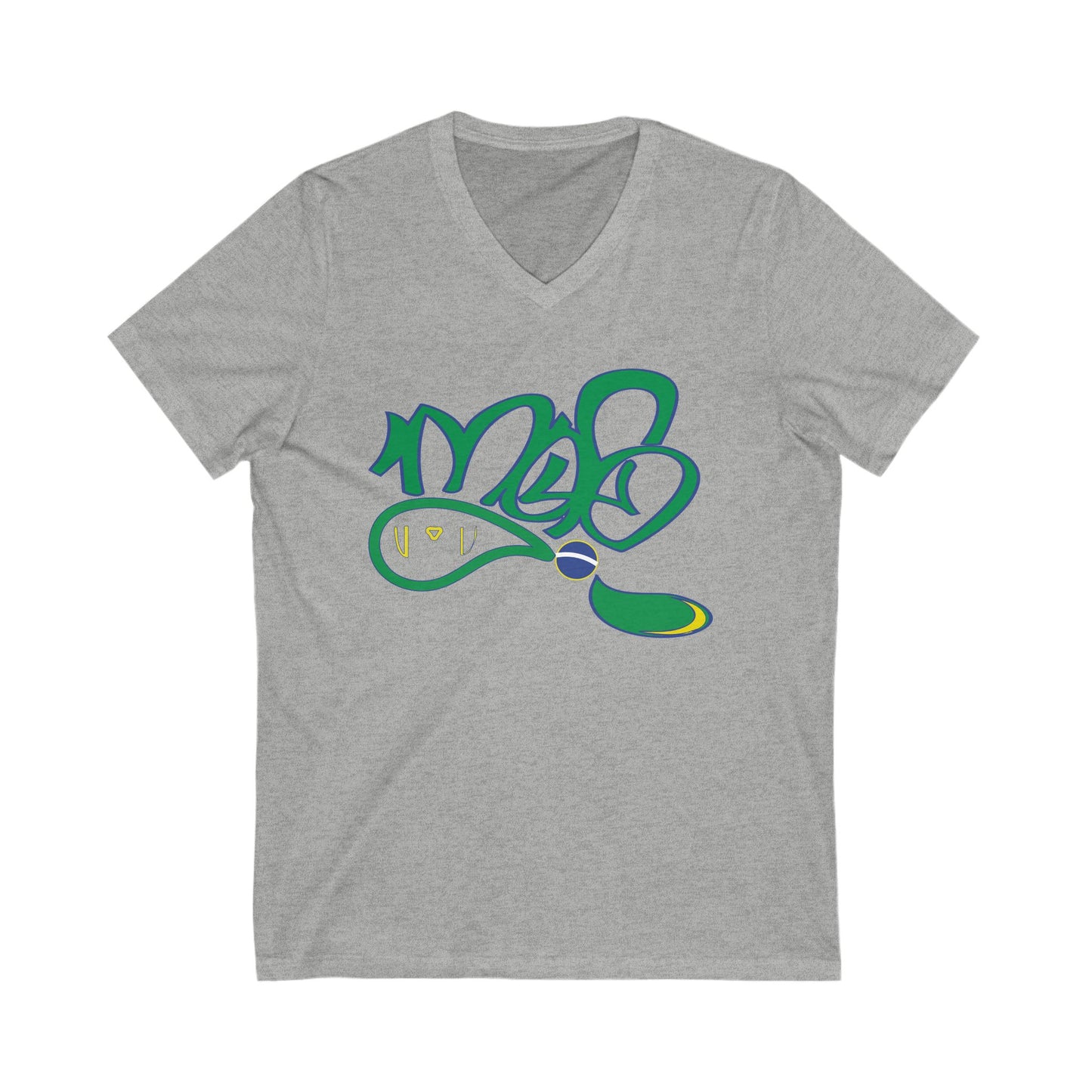 Stylish Unisex V-Neck Tee with Unique Design, Casual Wear, Graphic T-Shirt, Streetwear, Gift for Him/Her, Summer Fashion