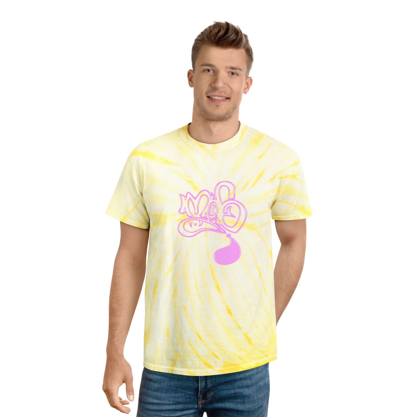 Sunny Tie-Dye Tee, Cyclone Design | Trendy Summer T-Shirt, Casual Wear, Festival Clothing, Gift for Friends, Statement Tee