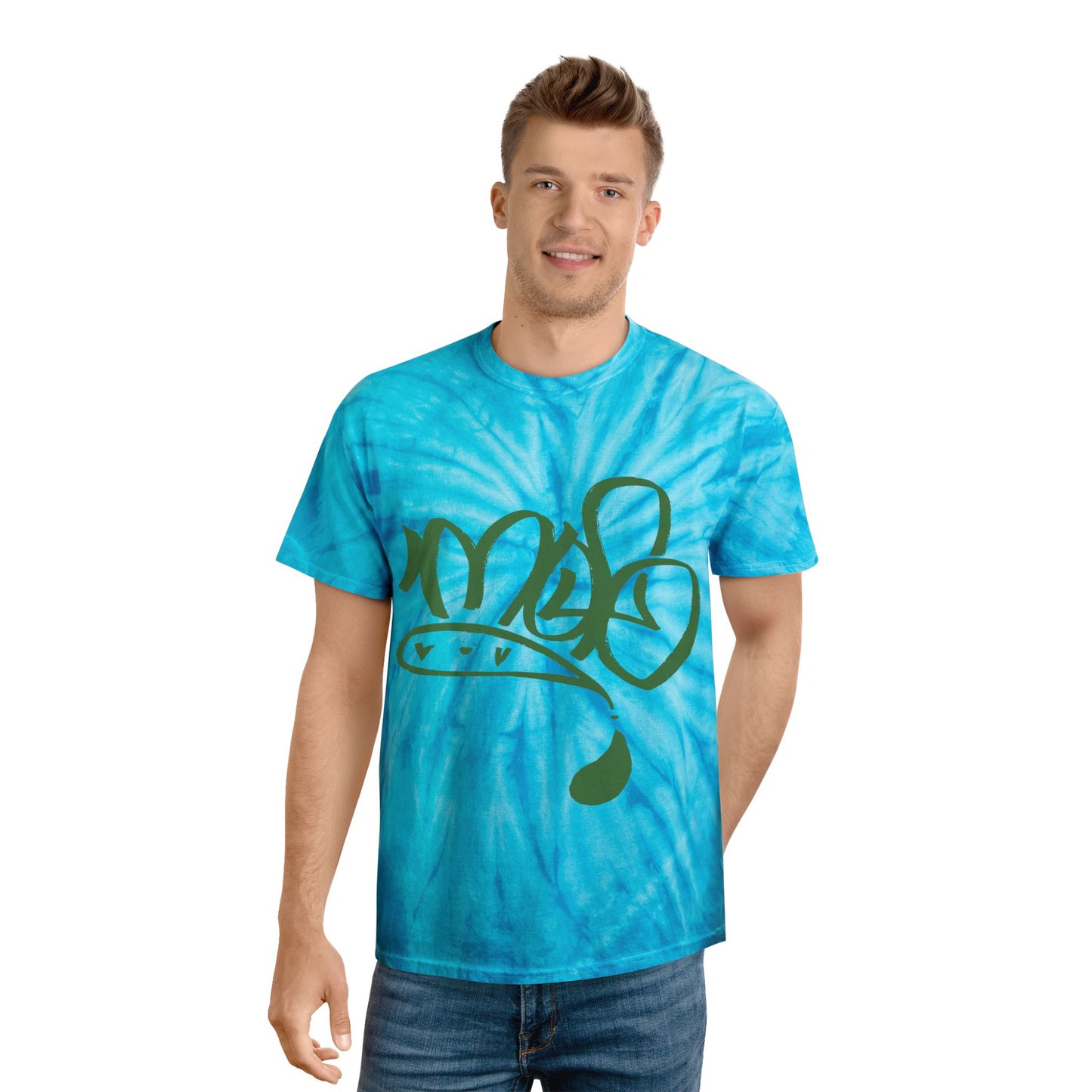 Cheerful Tie-Dye Tee, Cyclone Design, Summer Vibes, Great for Festivals, Casual Wear, Eco-Friendly Apparel