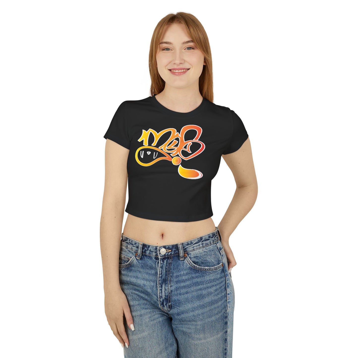 Trendsetting Women's Baby Tee, Cute Casual Top, Streetwear Tee, Unique Graphic Shirt, Gift for Her, Summer Outfits