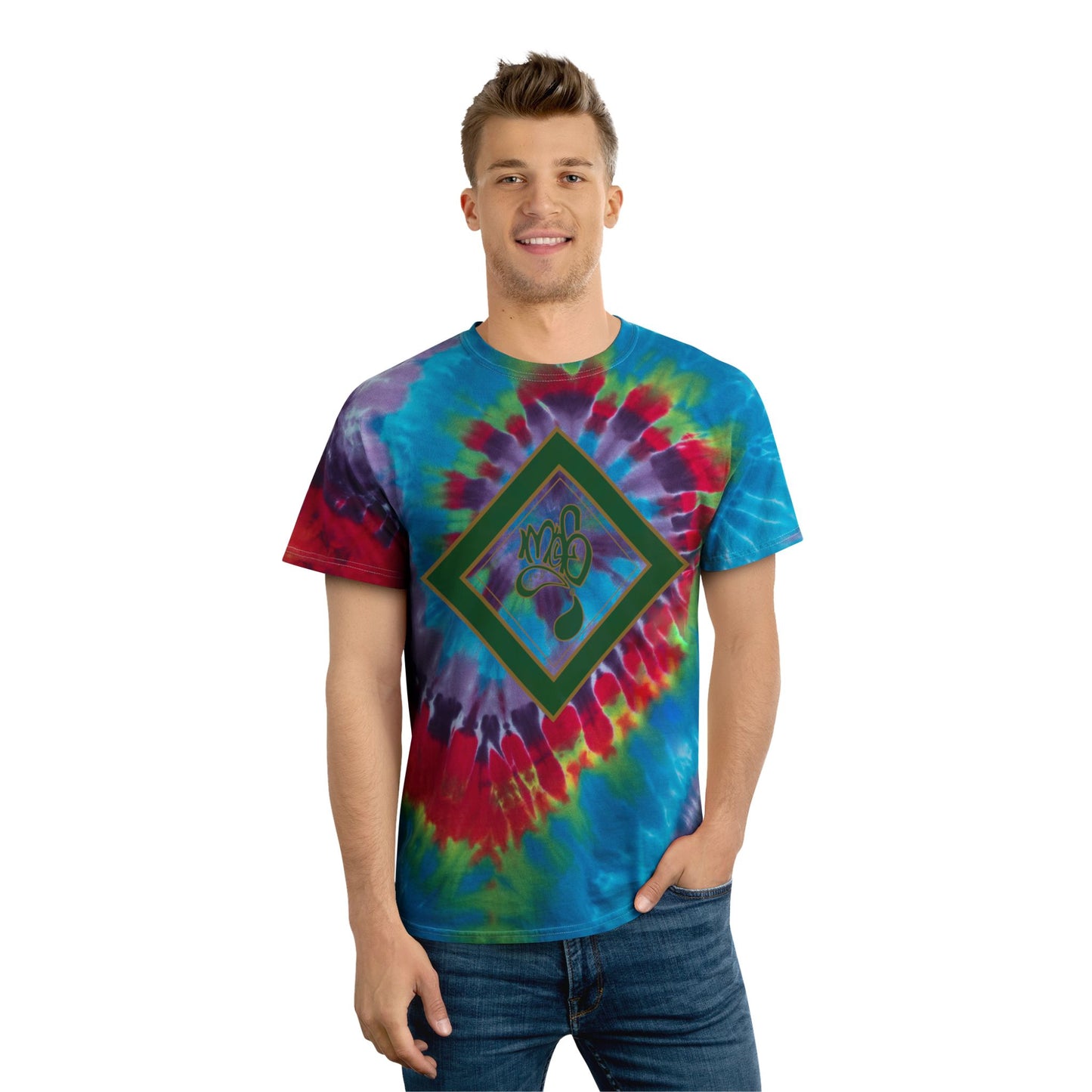 Spiral Tie-Dye Tee, Colorful Spiral T-Shirt, Groovy Summer Vibes, Retro Fashion, Unisex Casual Wear, Perfect for Festivals