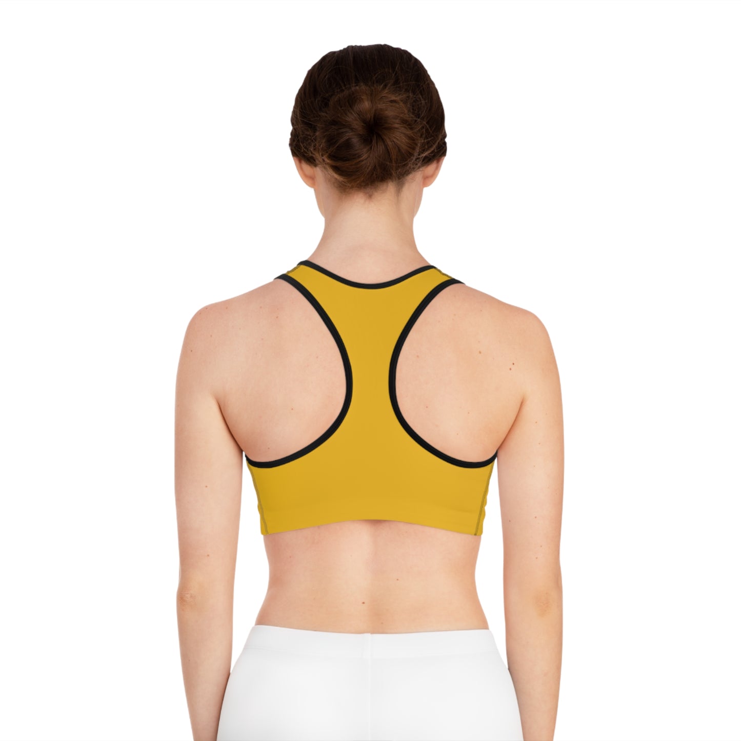 Trendy AOP Sports Bra for Active Lifestyle, Workout Gear, Fitness Apparel, Yoga, Running