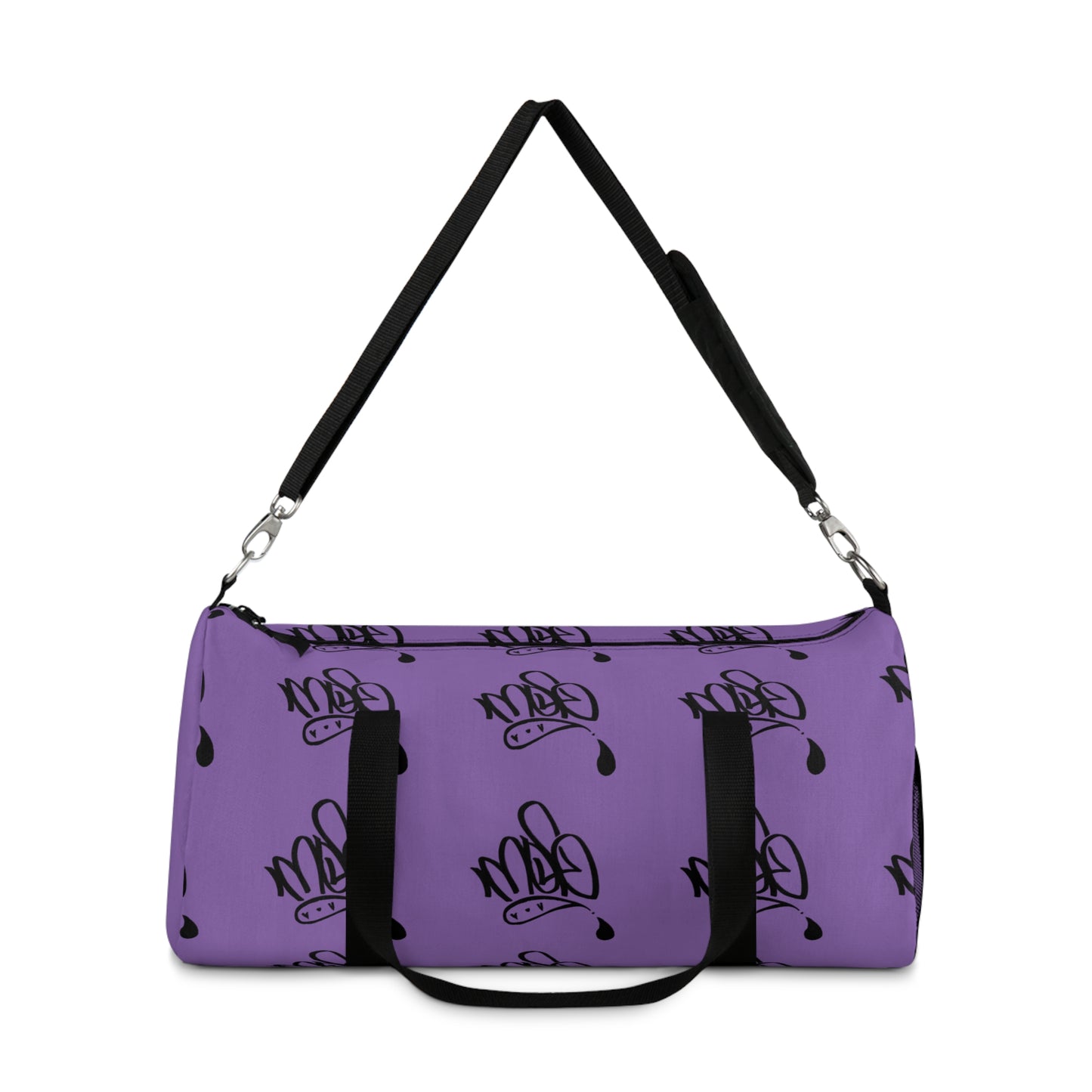 Purple Graffiti Duffel Bag – Stylish Gym Bag, Weekend Travel Tote, Unique Sports Bag, Custom Artwork Carryall, Trendy Luggage