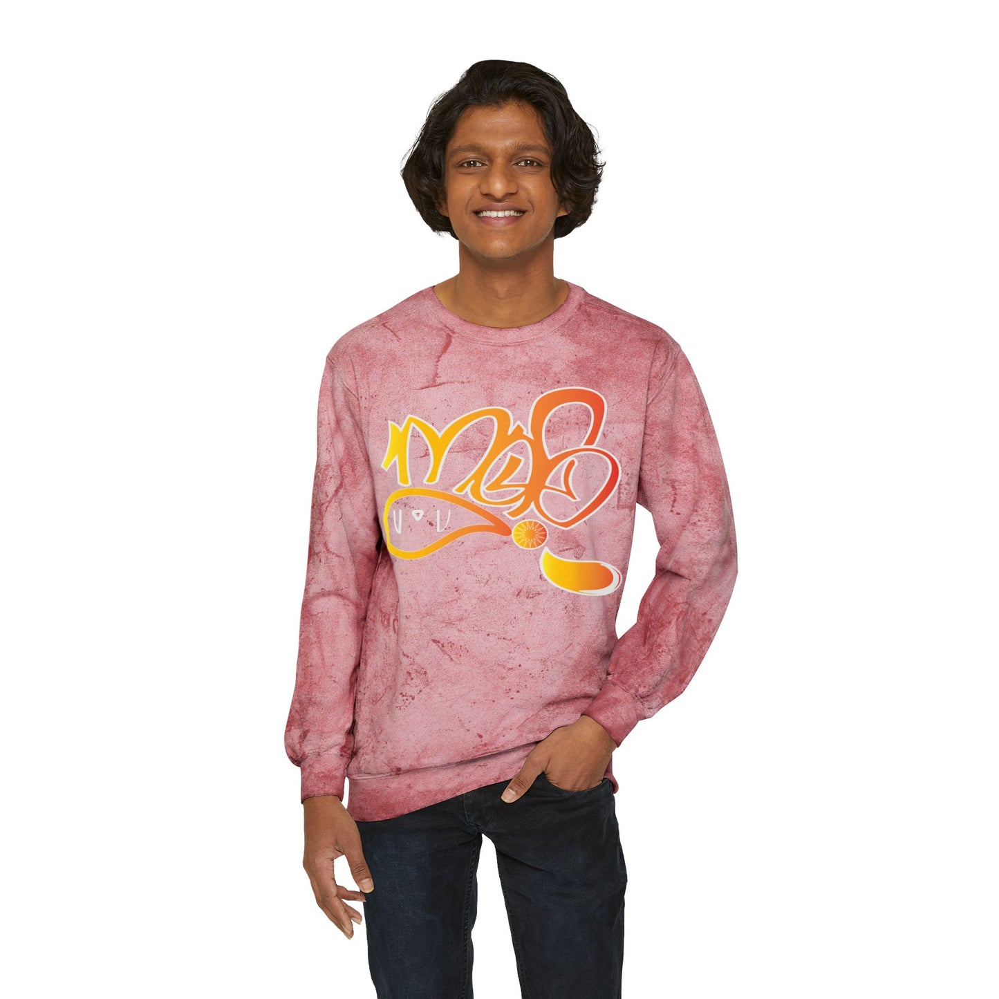 Unisex Color Splash Sweatshirt, Graffiti Style Crewneck, Cozy Streetwear, Trendy Gift for Him/Her, Casual Outfit, Art Lovers