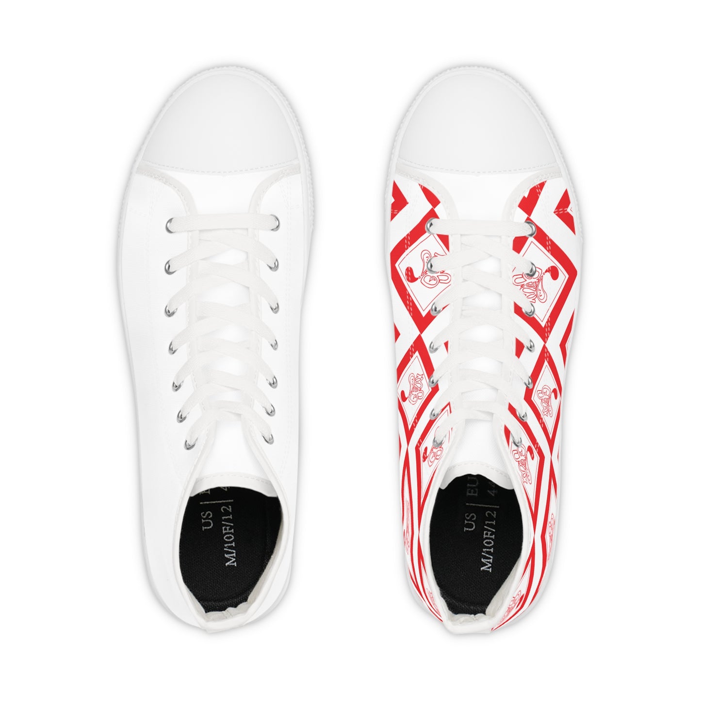 Stylish High-Top Sneakers for Men, Trendy Footwear, Casual Shoes, Unique Red Design, Perfect for Everyday & Gifting