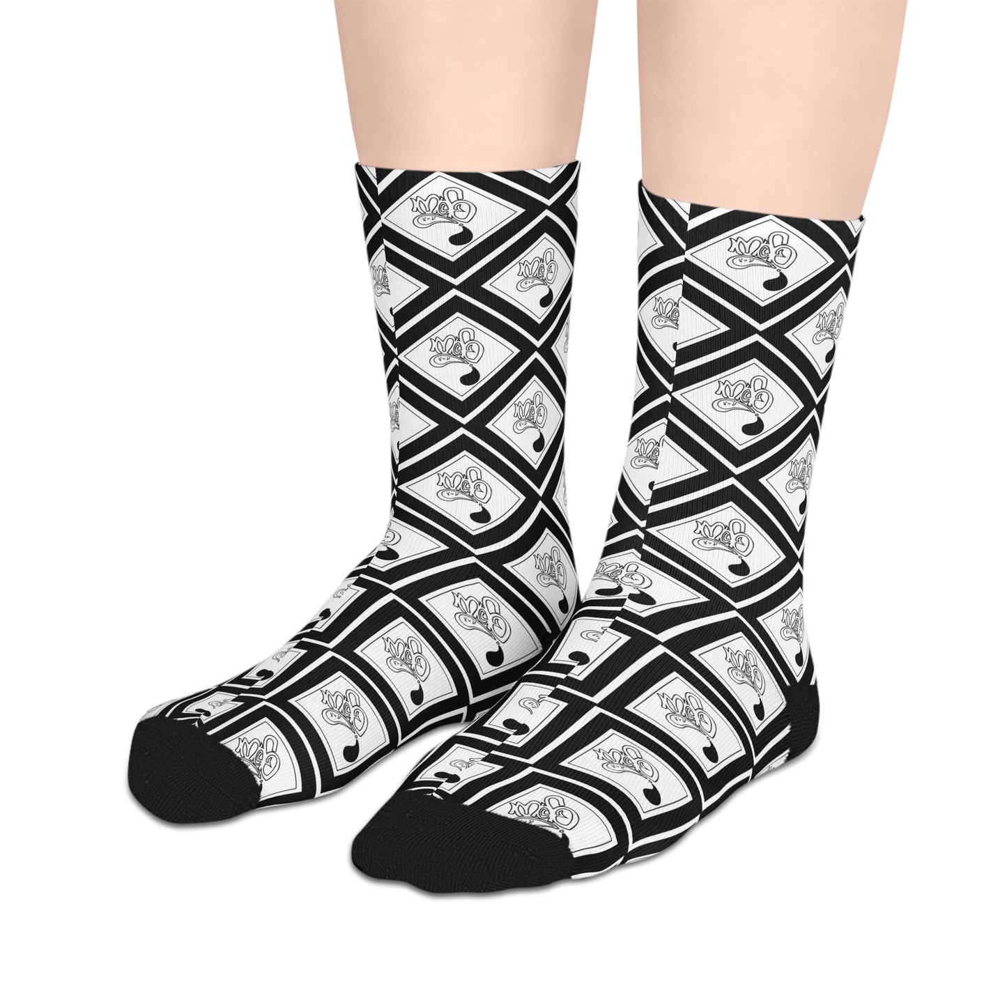 Stylish Mid-Length Socks for Music Lovers, Graphic Socks, Unique Gift, Cozy Footwear, Casual Accessories, Perfect for Everyday Wear