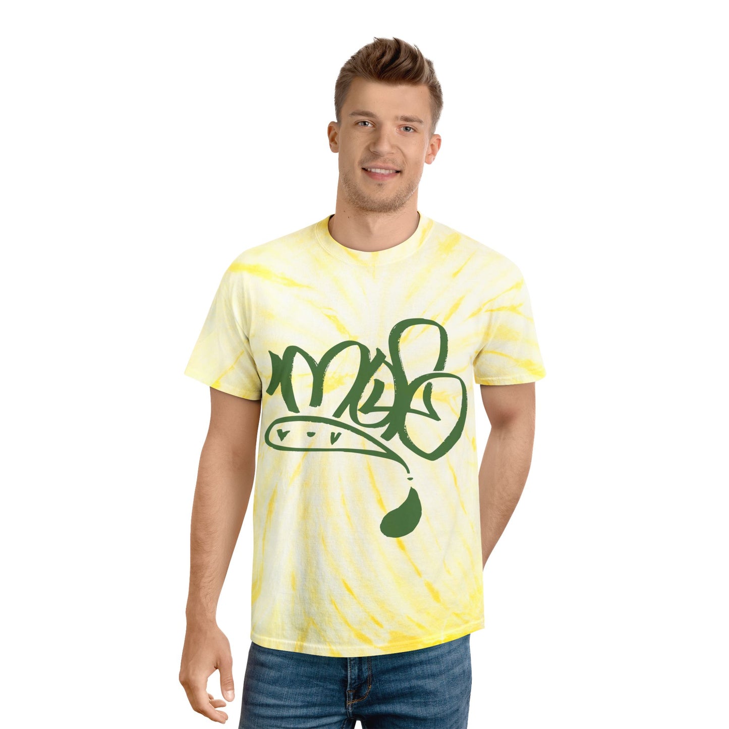 Cheerful Tie-Dye Tee, Cyclone Design, Summer Vibes, Great for Festivals, Casual Wear, Eco-Friendly Apparel