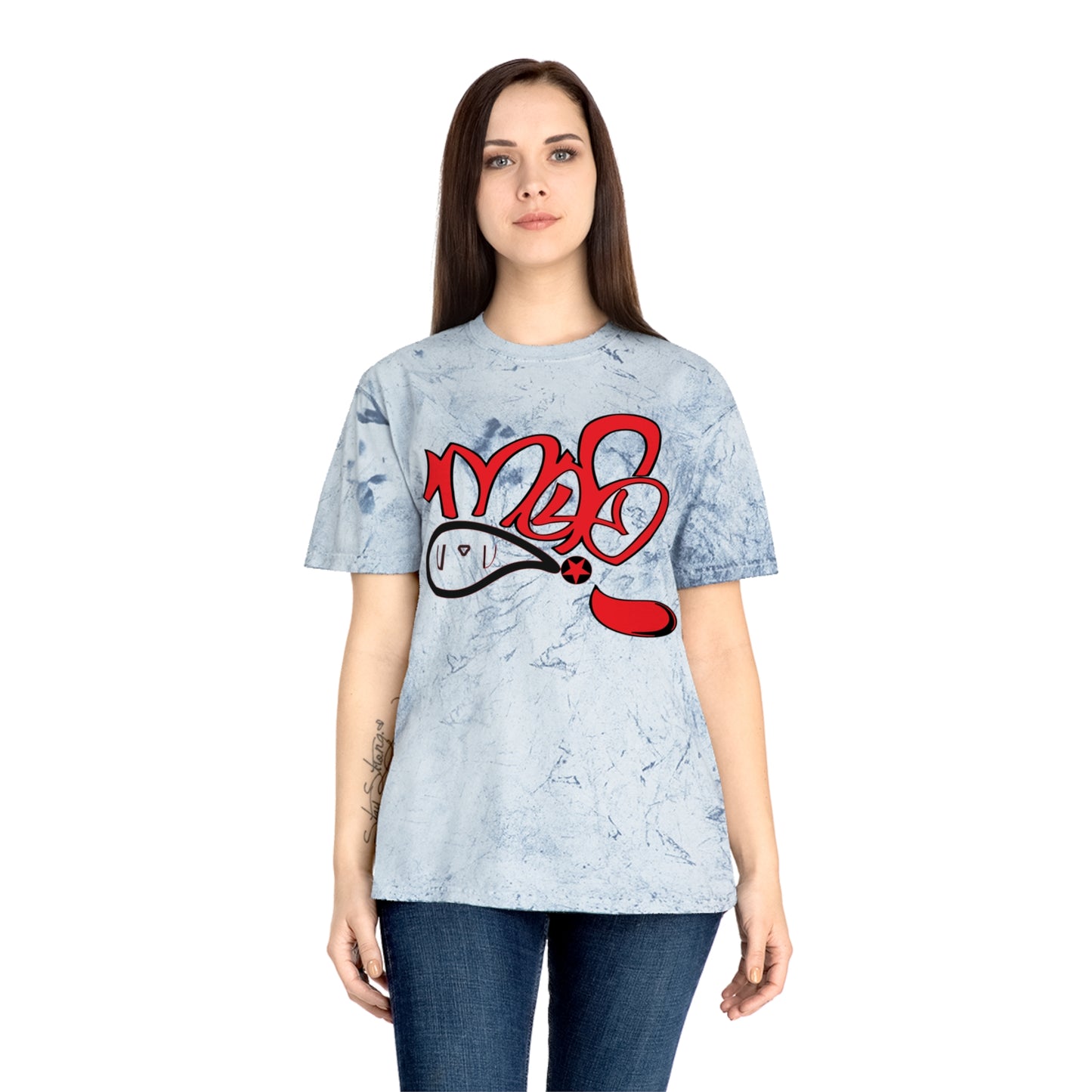 Color Blast Graphic Tee for Festival Vibes, Unisex T-Shirt, Streetwear, Summer Fashion, Creative Expression, Casual Style