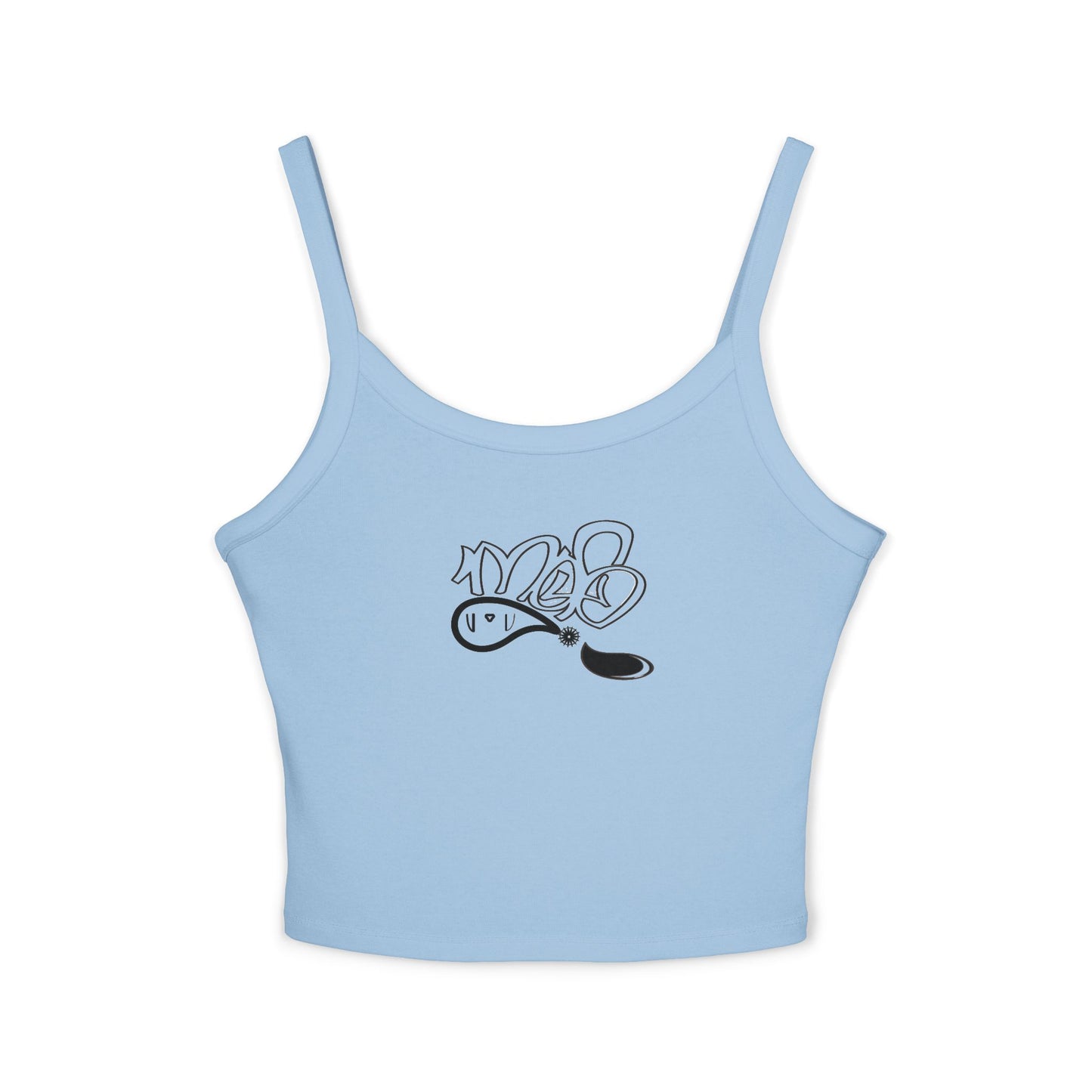 Stylish Women's Spaghetti Strap Tank Top - Casual, Summer Outfit, Beachwear, Comfortable, Everyday Wear, Unique Design