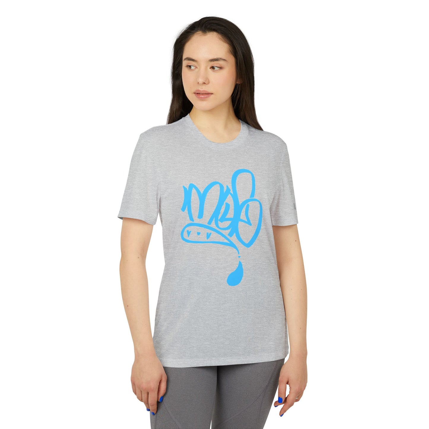 Adidas Graffiti Sport T-Shirt, Unisex Athletic Tee, Streetwear Gift, Activewear for Fitness, Urban Style Apparel, Trendy Workout Top
