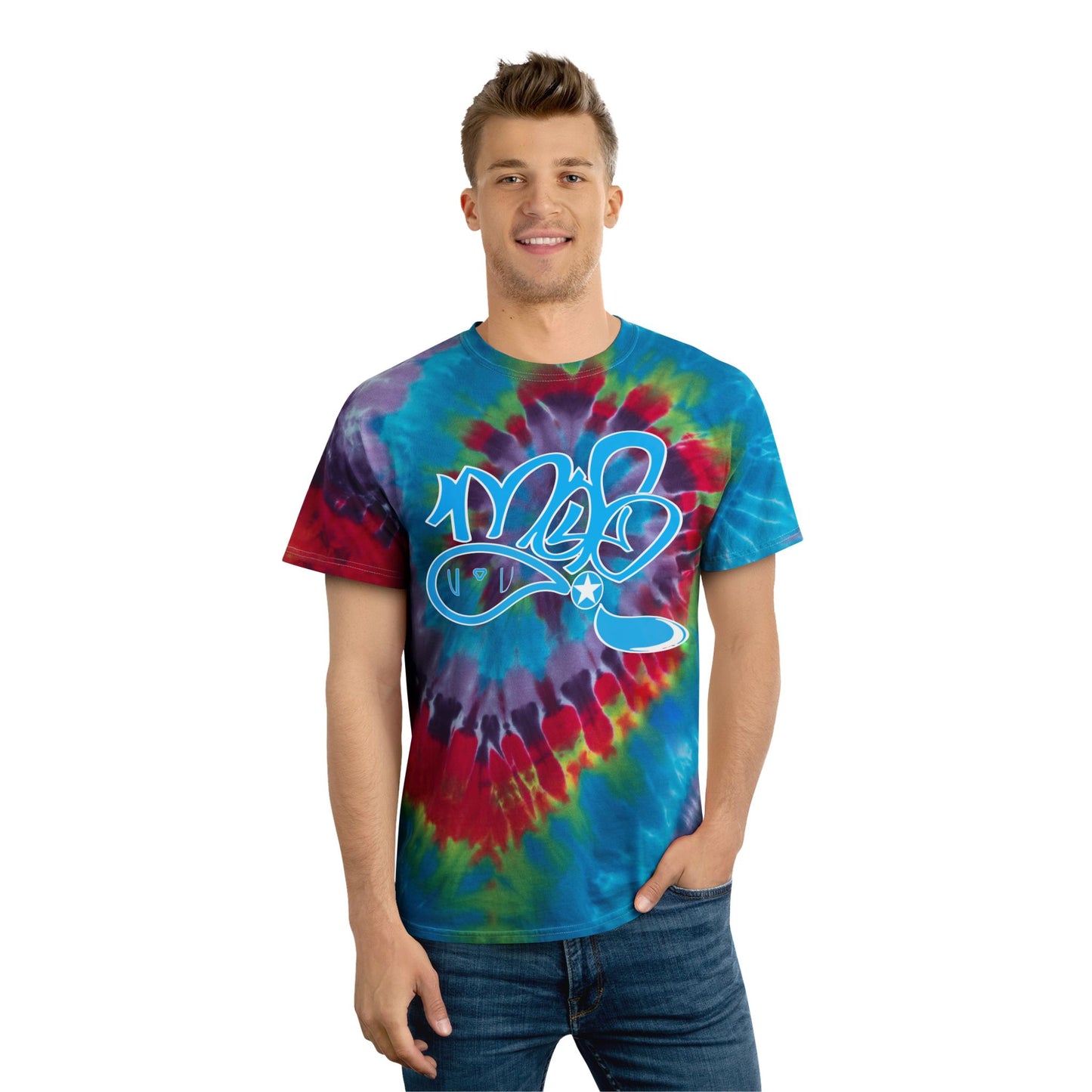 Vibrant Tie-Dye Tee | Spiral Design, Boho Style, Summer Essential, Festival Wear, Colorful Graphic Shirt