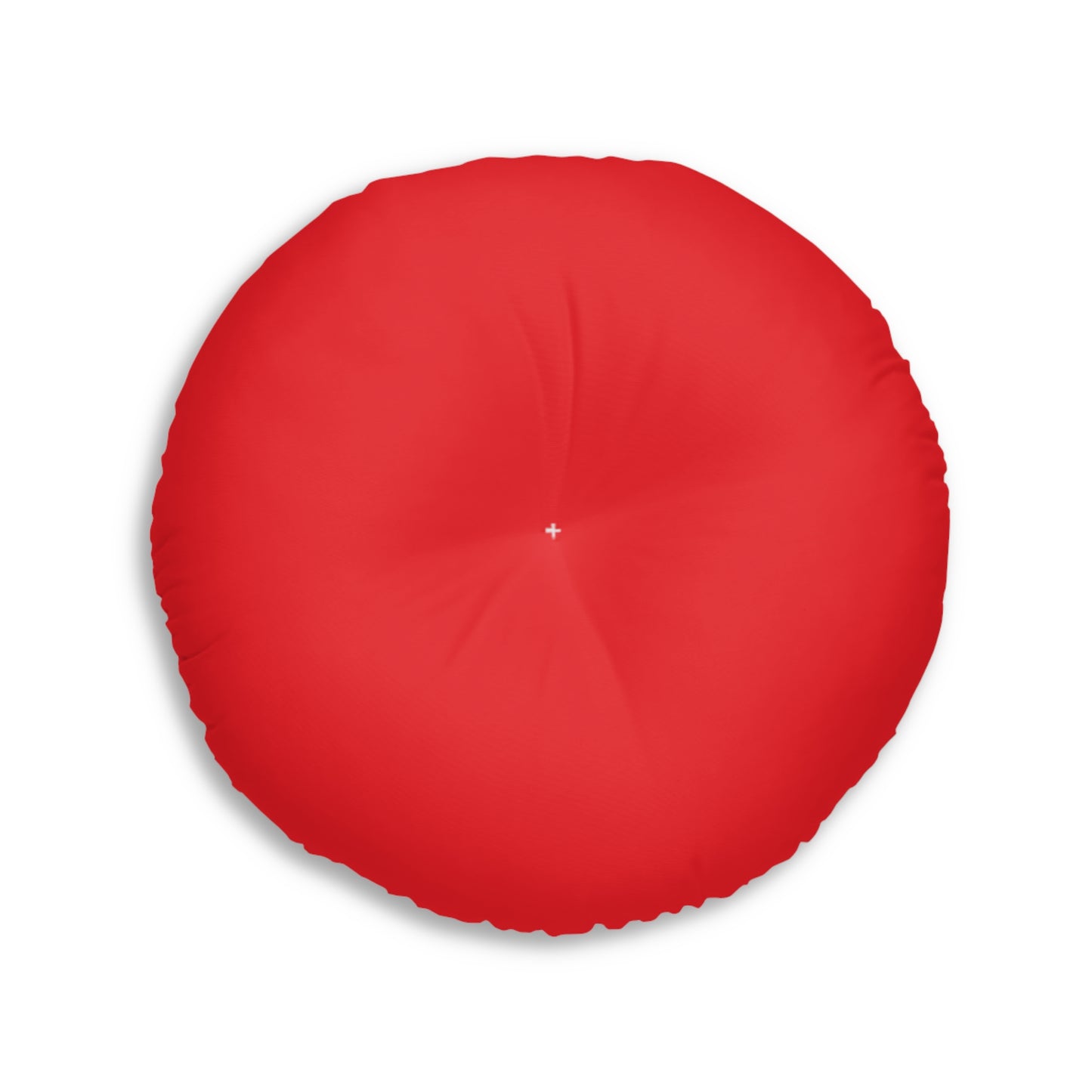 Tufted Floor Pillow, Round Red Graffiti Comfort Cushion, Boho Decor, Meditation Seating, Home Accent, Kids Room, Unique Gift