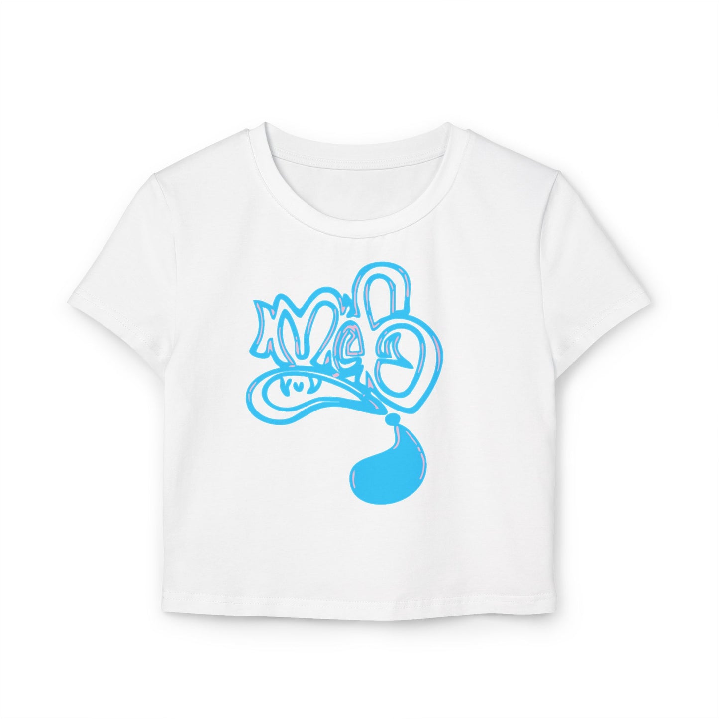 Stylish Women's Baby Tee with Artistic Design, Casual Top, Trendy Everyday Wear, Gift for Her, Summer Essential