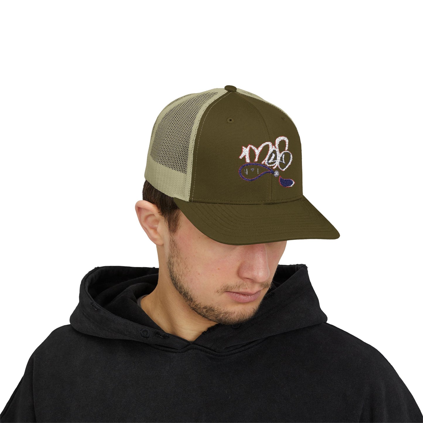 Sparkling Script Snapback Trucker Cap, Stylish Cap for Outdoor Events, Personalized Gift, Casual Wear, Festivals, and Birthdays