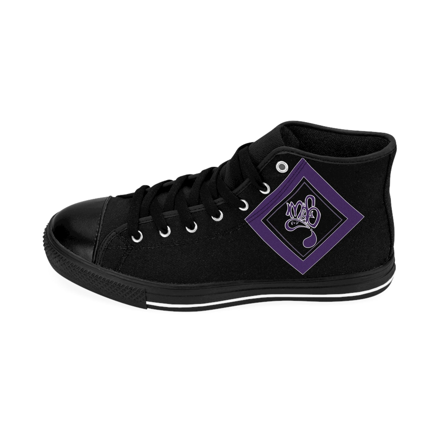 Stylish High-Top Sneakers, Casual Footwear for Men, Trendy Sneakers, Graphic High-Top Shoes, Gift for Fashion Lovers, Urban Style Shoes